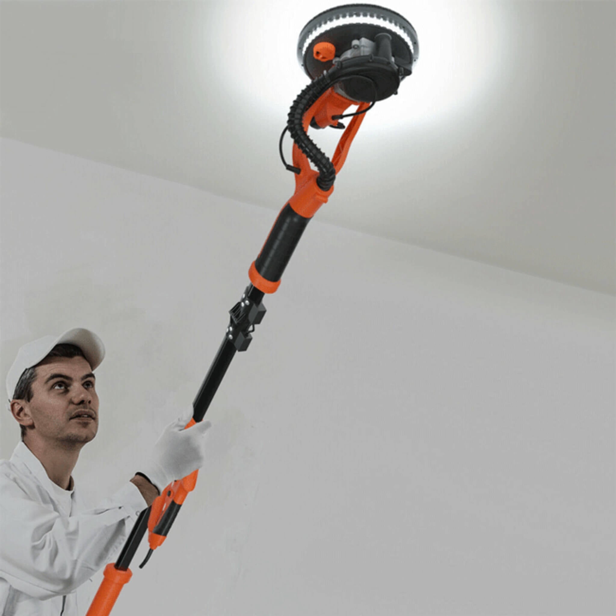 Professional Electric Drywall Ceiling Pole Sander W/ Vacuum, 750W (SAK97855)