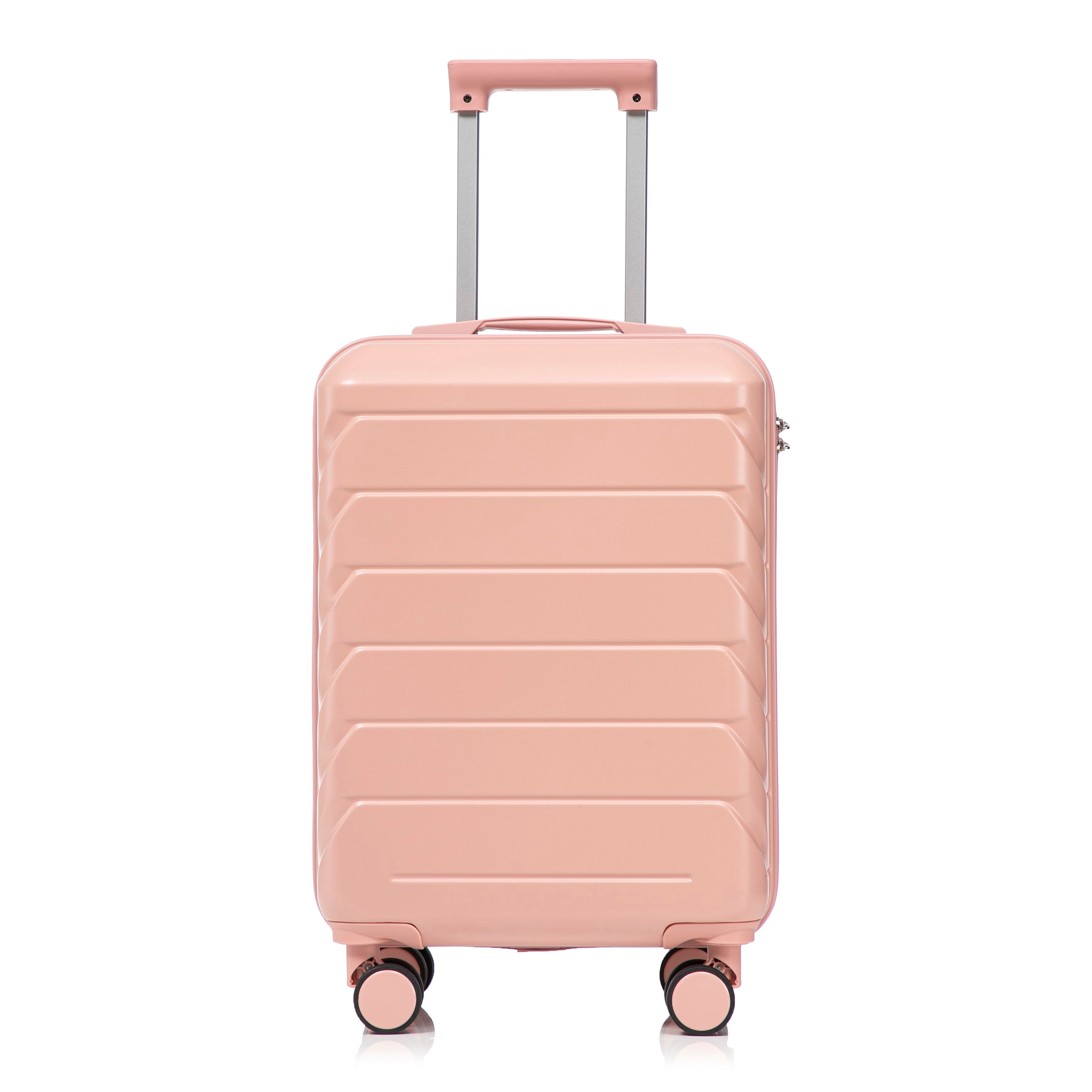 2-Piece ABS Spinner Wheel Luggage Set with Combination Lock