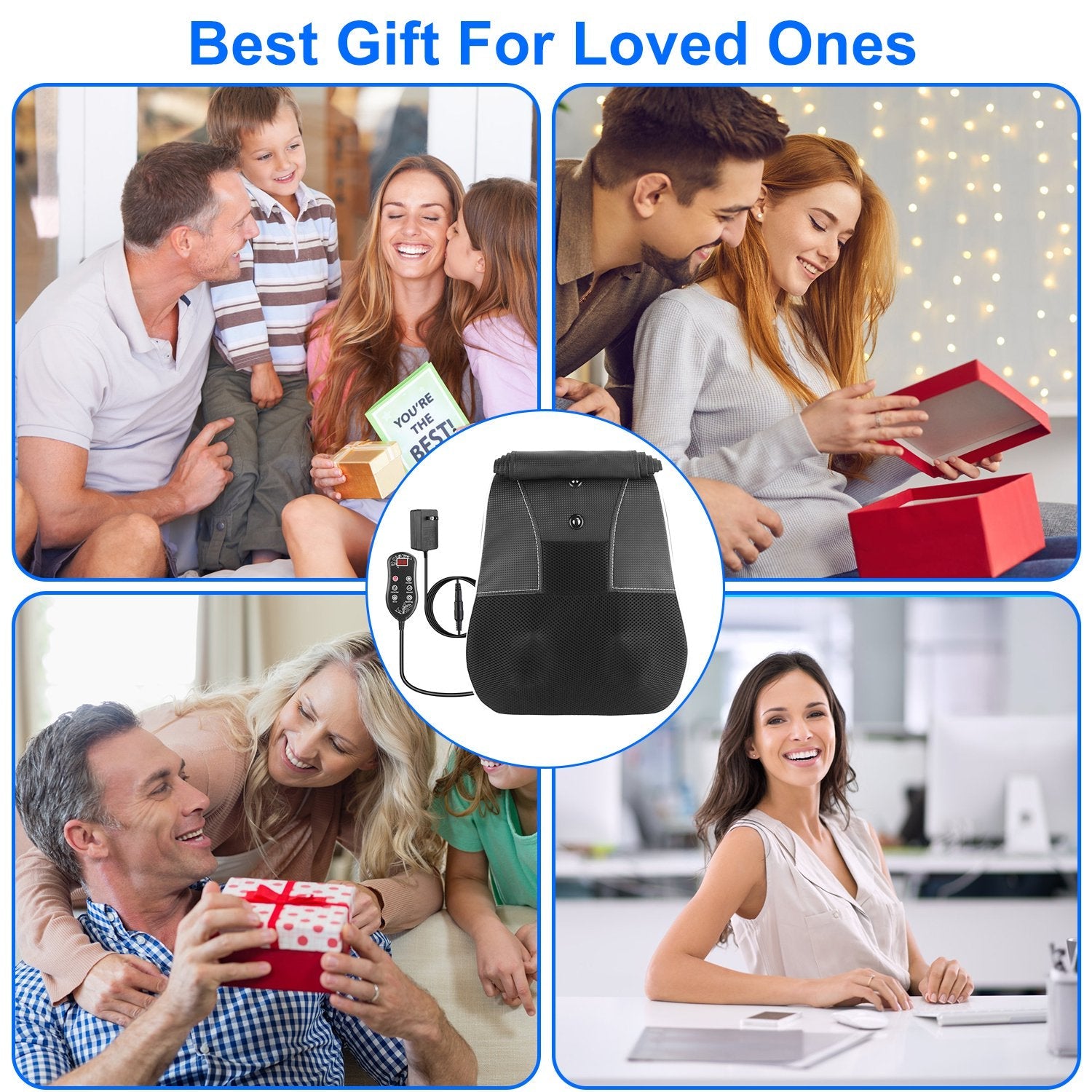 Heated Massage Pillow for Full Body Relief