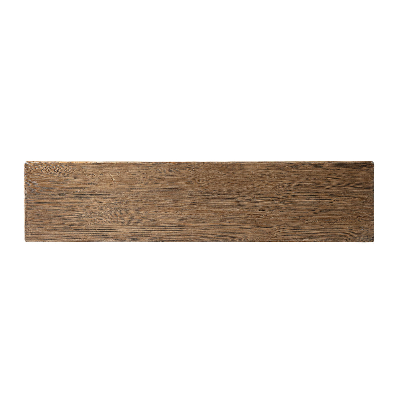 Hawthorne 60' Solid Reclaimed Elm Trestle Console Table, Heritage Medium-Dark Brown