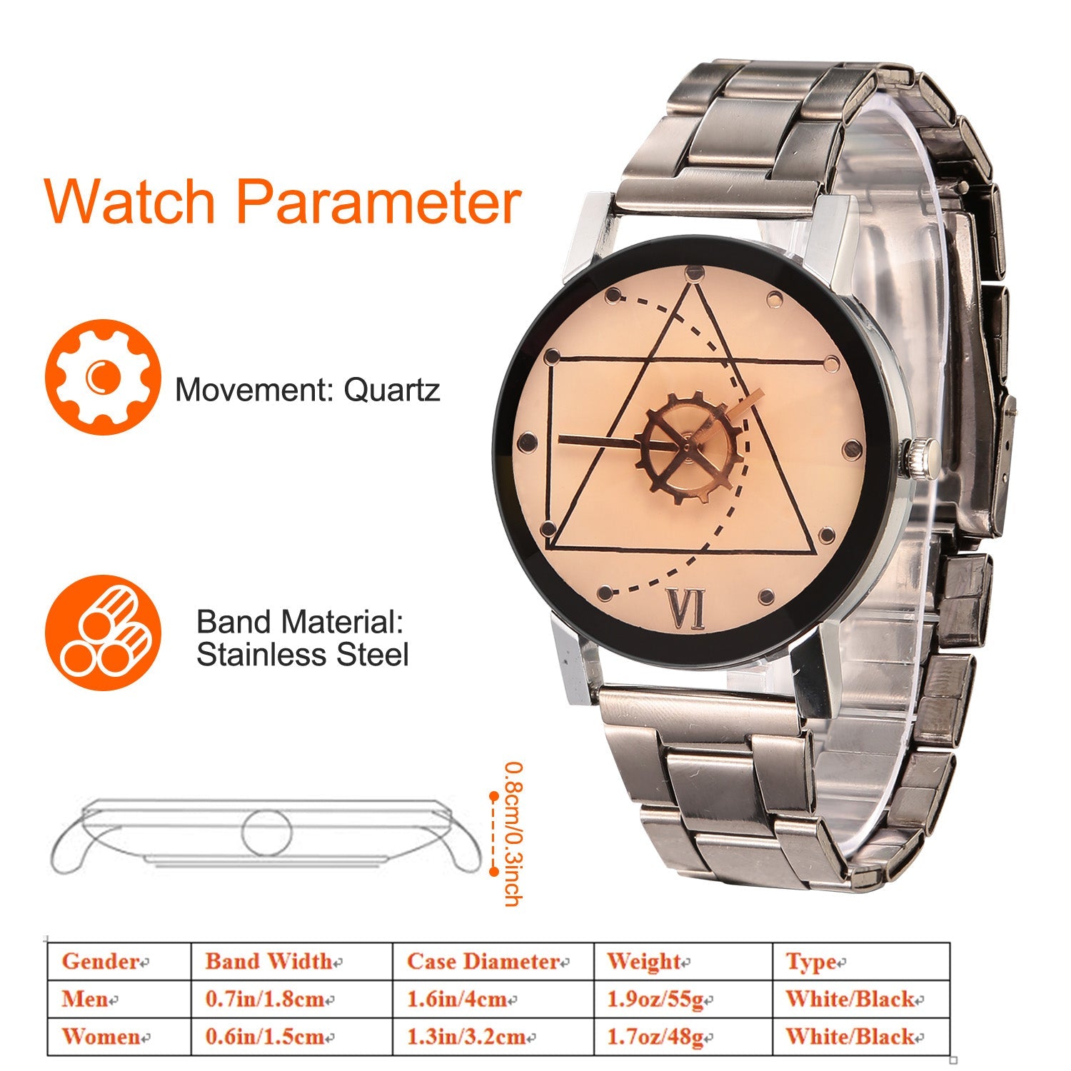 Unisex Luxury Quartz Watch