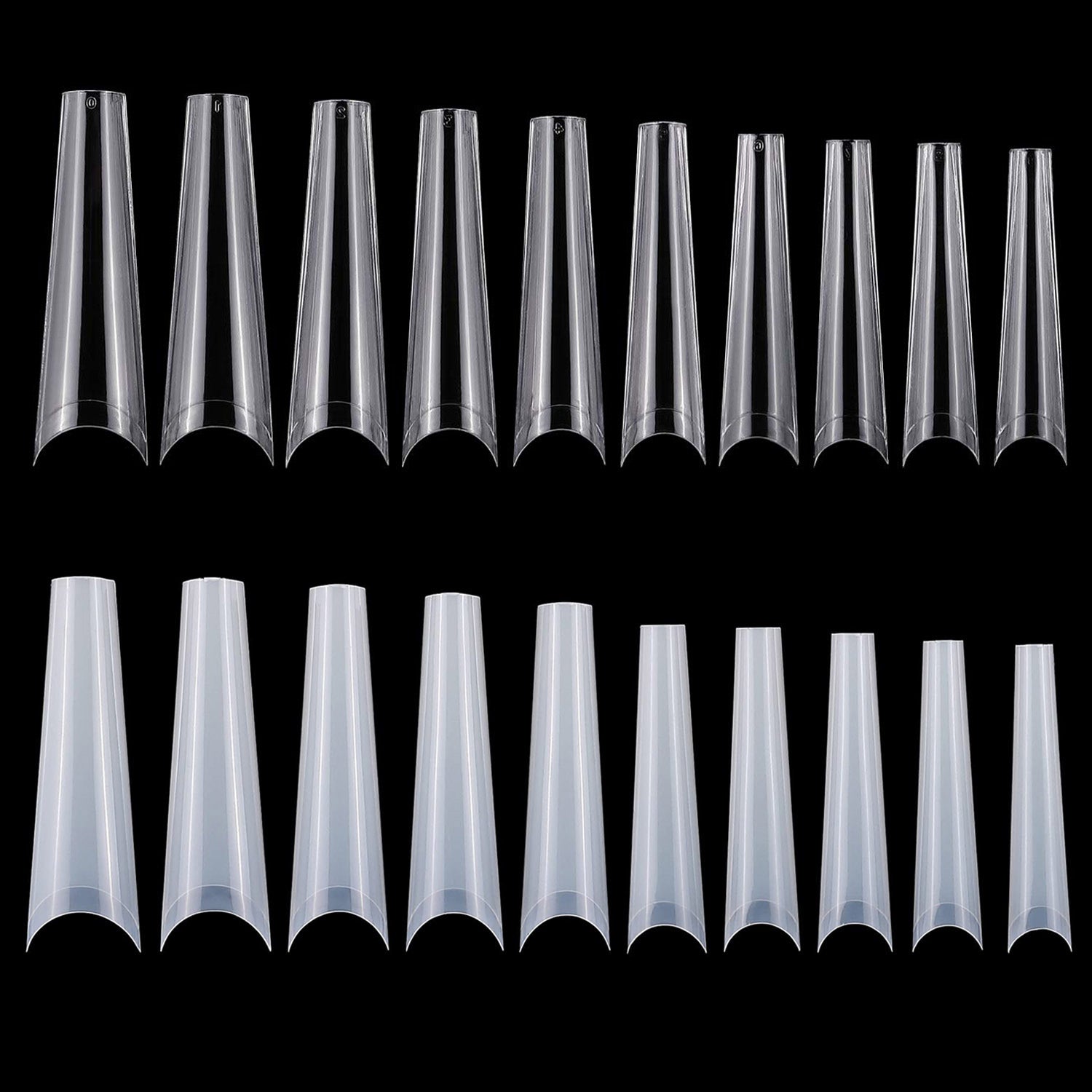 500Pcs DIY False Nail Tips C Curve