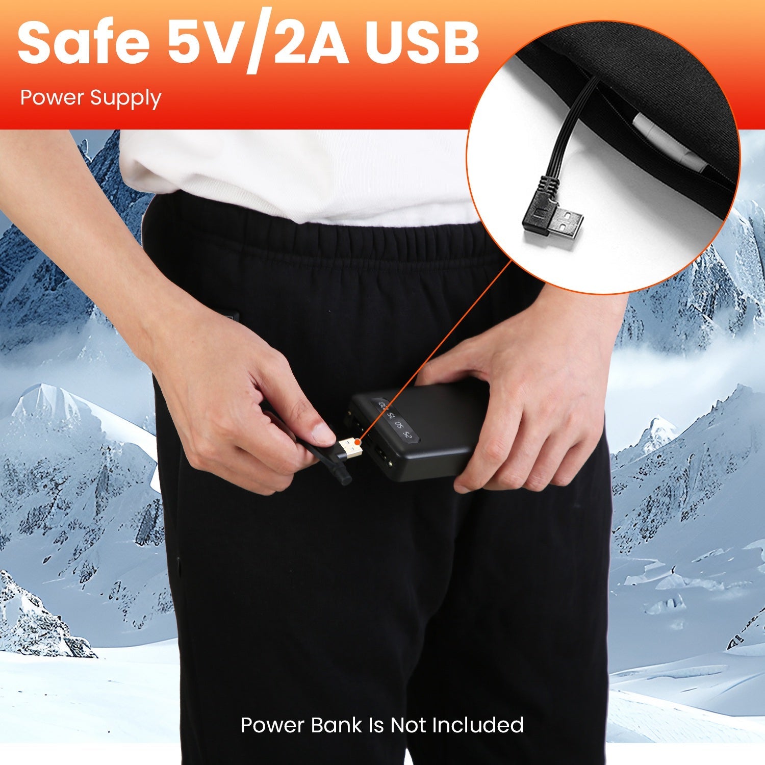 Winter Heated Pants for Men Women