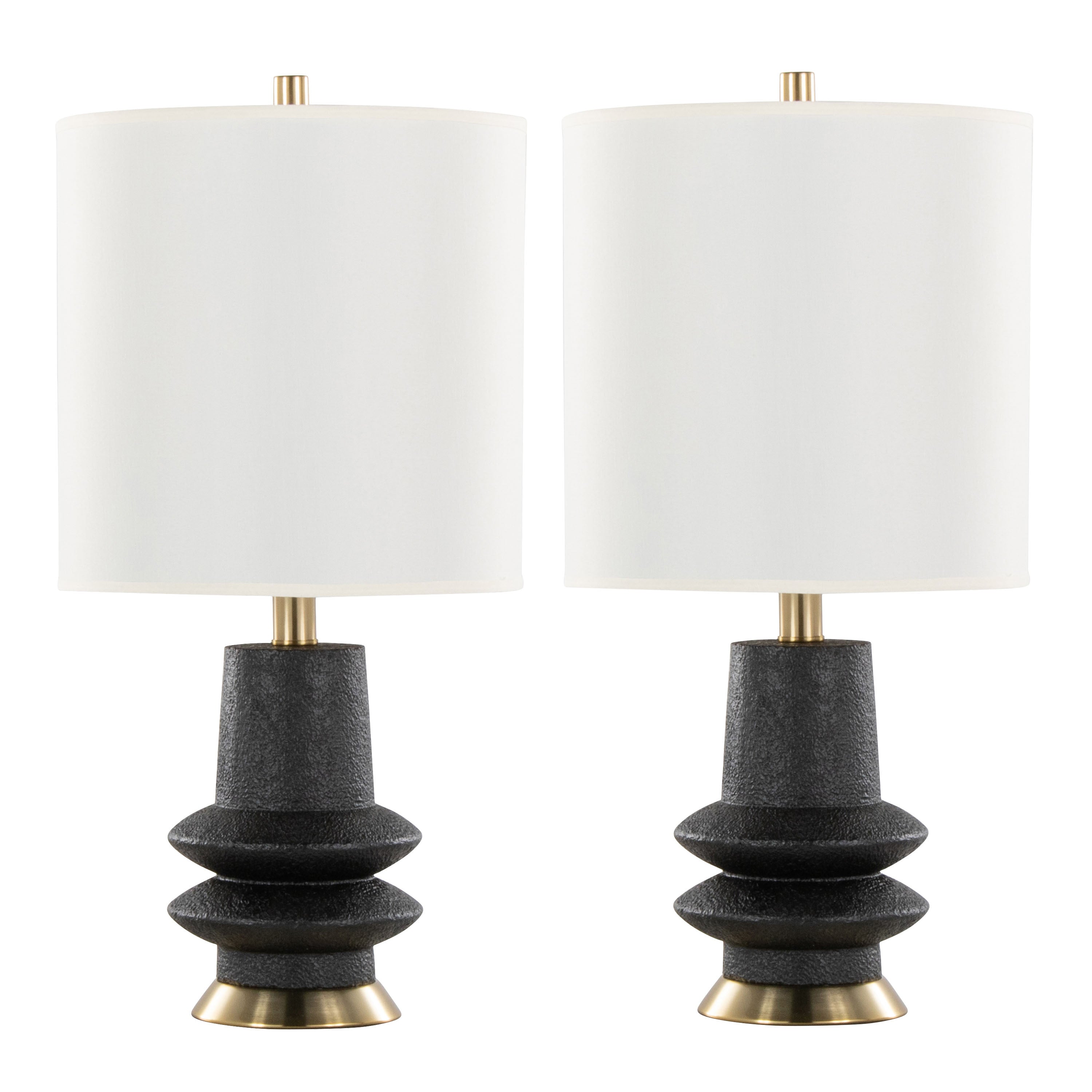 Lloyd 26" Contemporary Polyresin Table Lamp - Set of 2