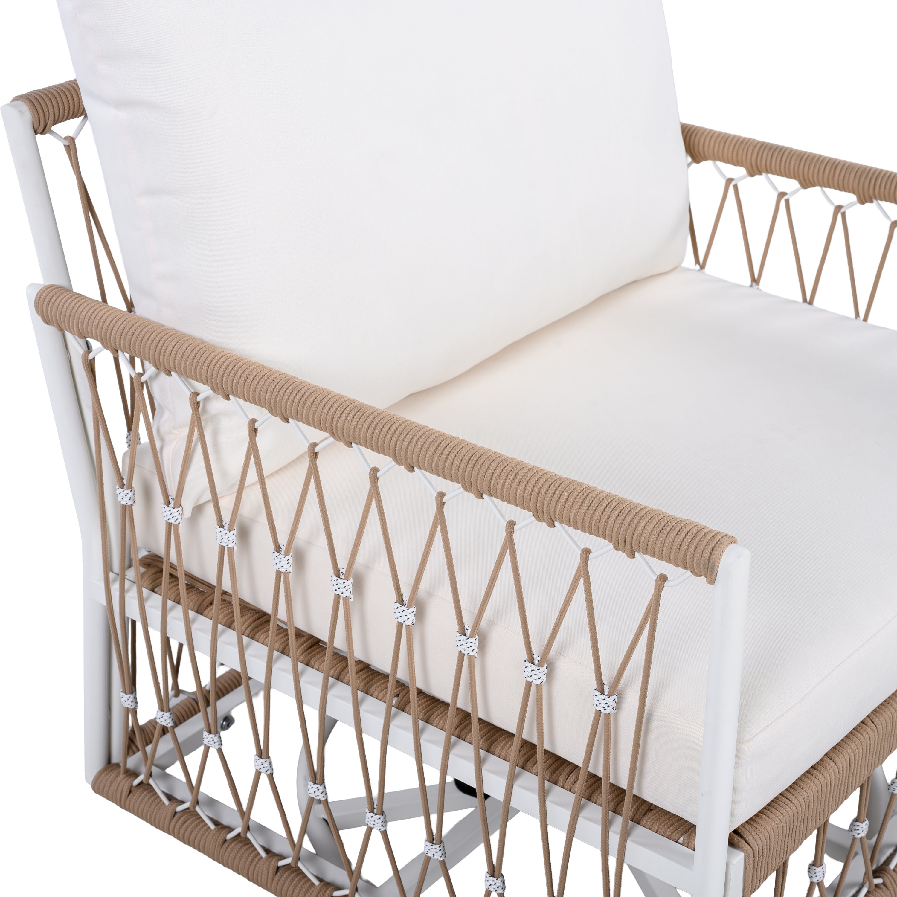 Set of 2 360° Swivel Bohemian Outdoor Lounge Chairs