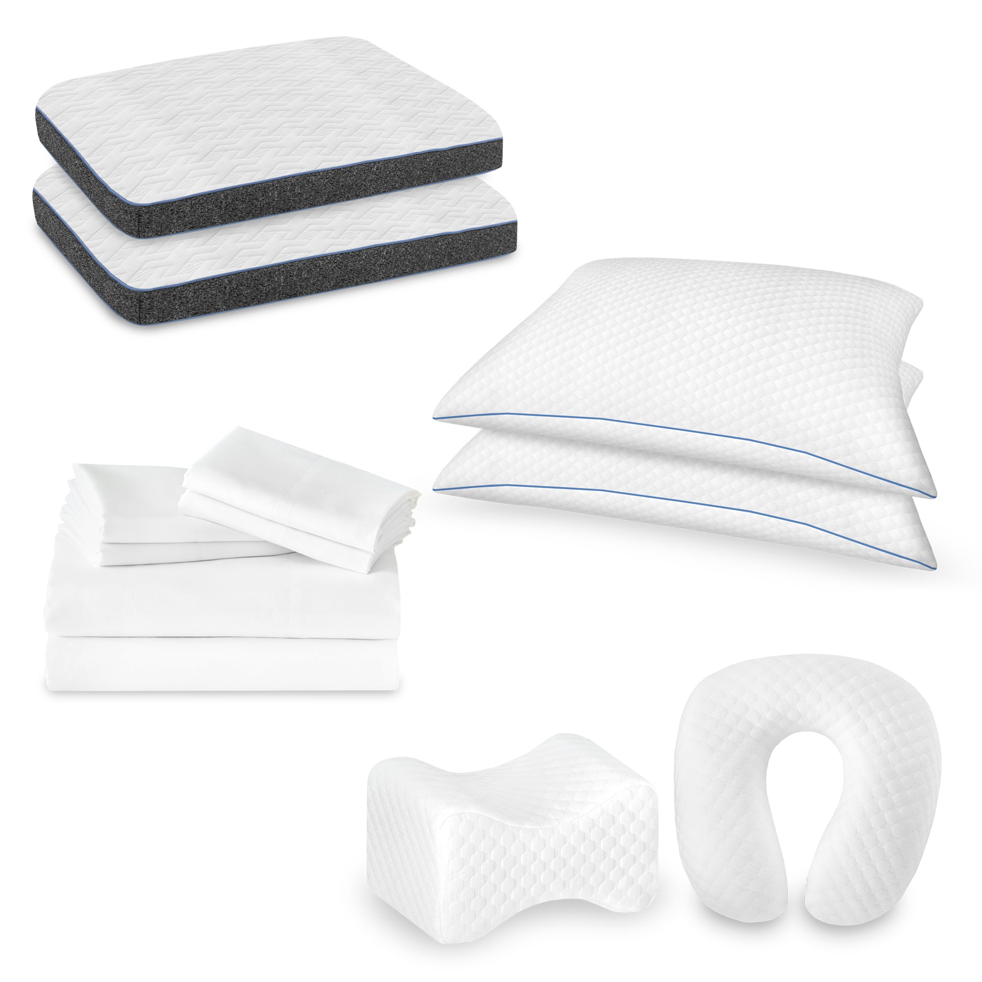Restonic ComfortCare Plush King Size Mattress with Premium Comfort Bedding Pack