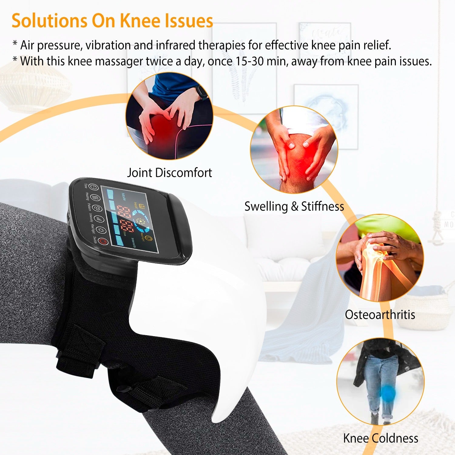 Electric Rechargeable Knee Massager