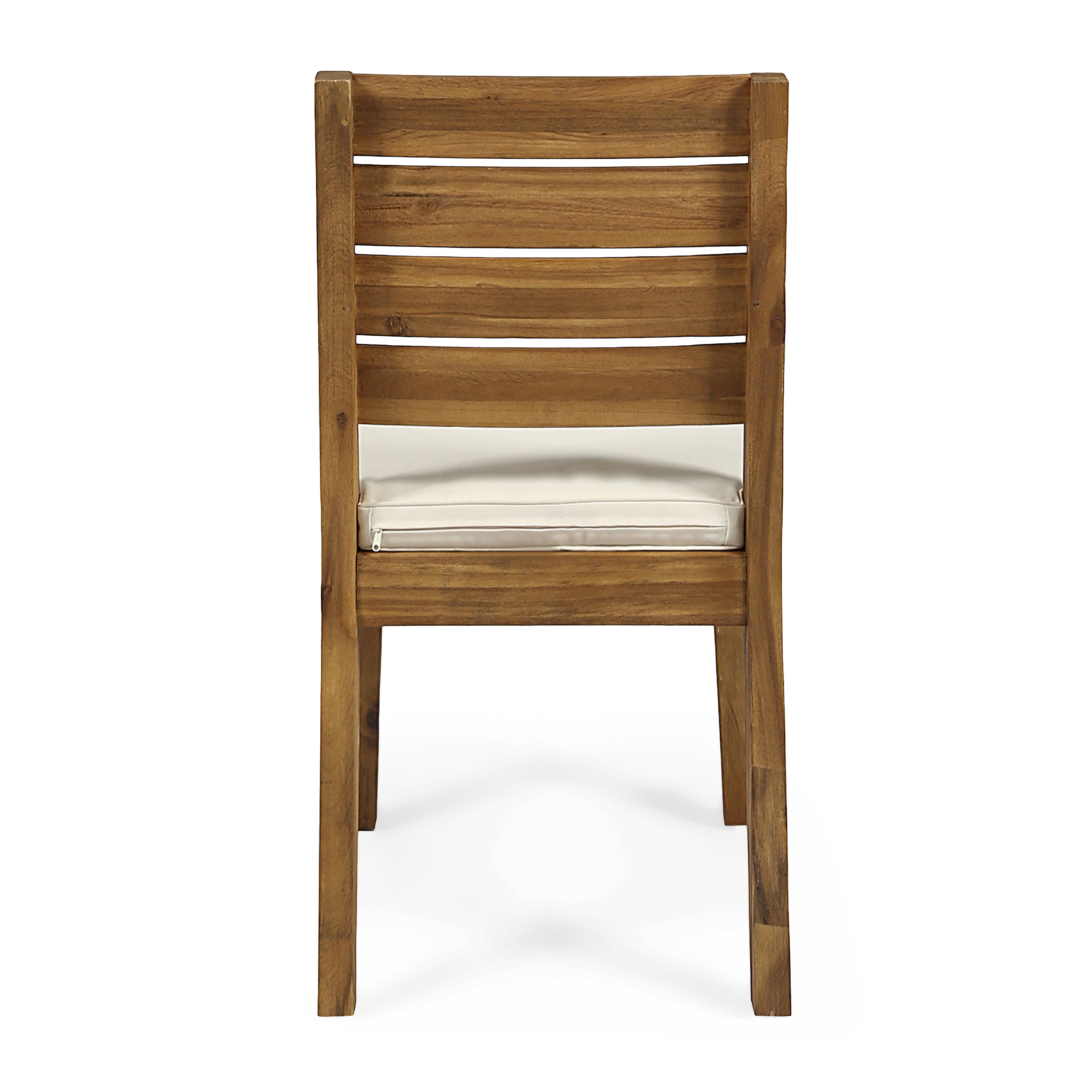 Outdoor 6-Seater Acacia Wood Expandable Dining Set with Cushions