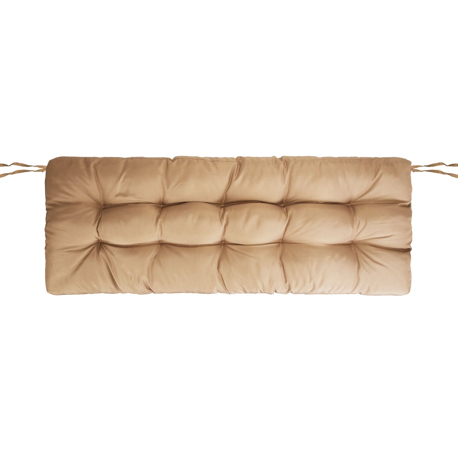 Bench Seat Cushion For Indoor Outdoor Furniture Non Slip Long Chair Cushion with Ties Strap Waterproof Swing Cushion 51.18x19.68IN For Garden Patio Ba