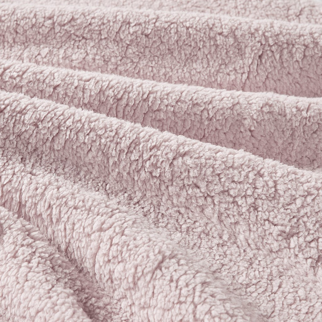 King/Cal King Crushed Velvet Sherpa Reversible Comforter Set