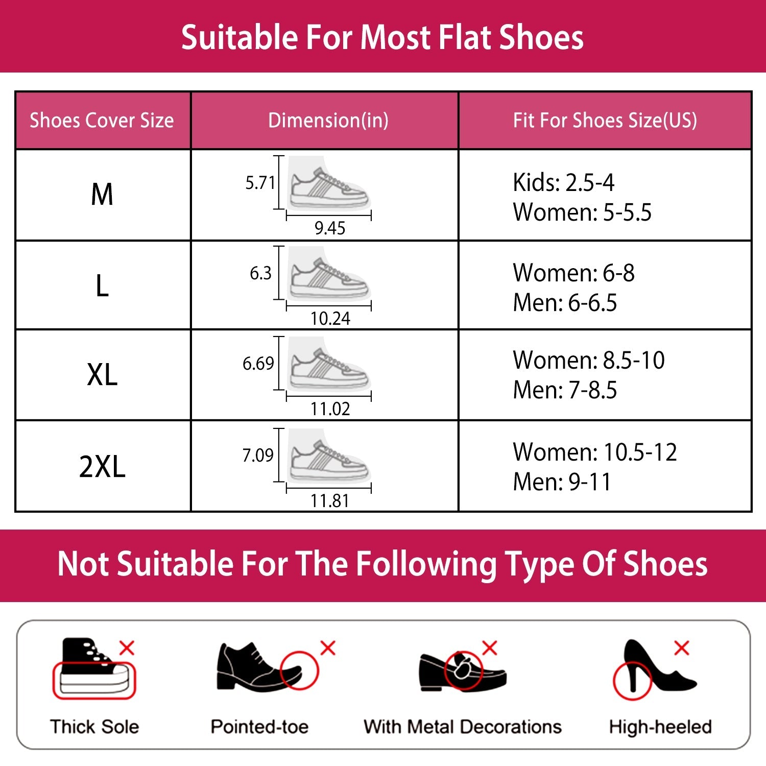 Waterproof Shoe Covers Reusable
