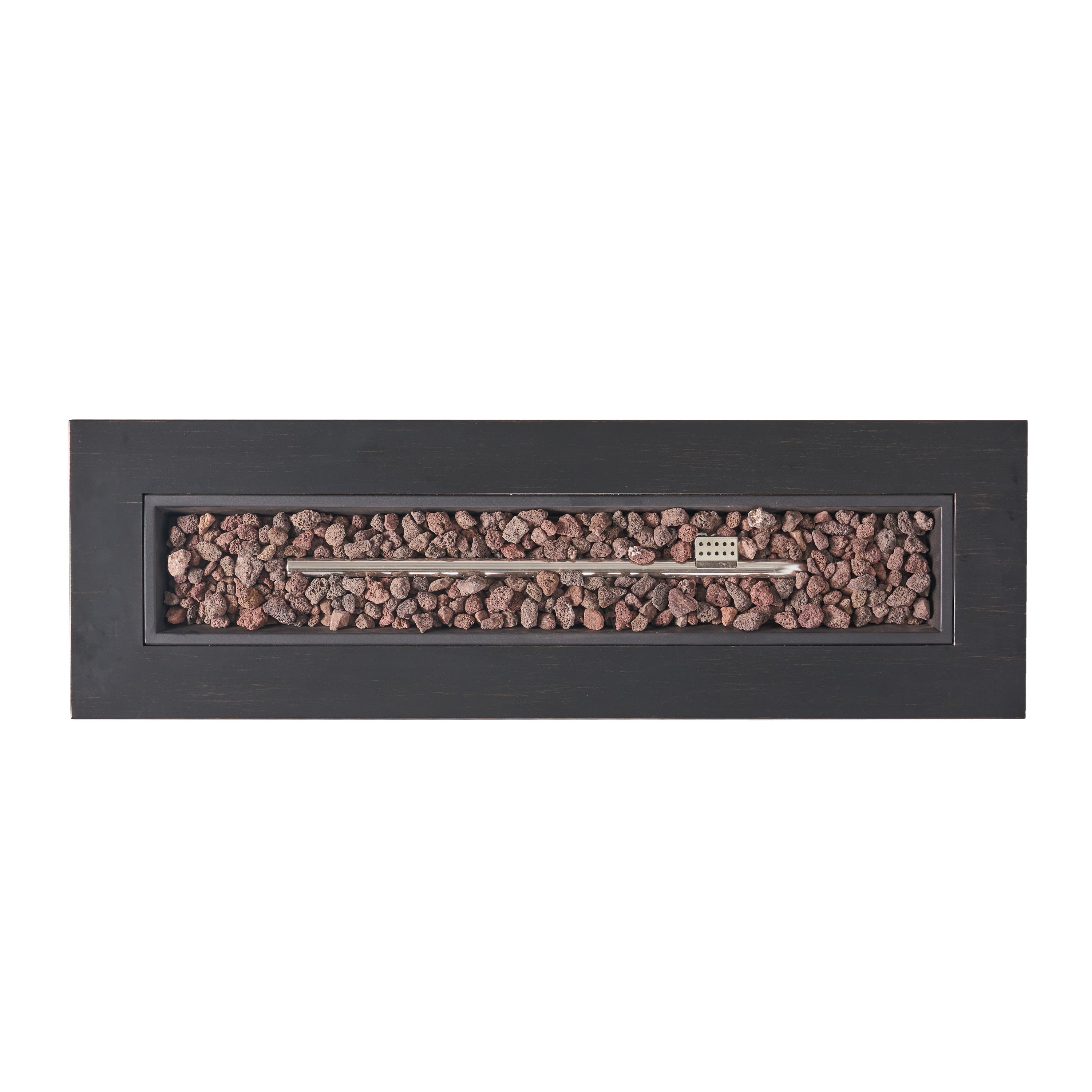 RECTANGULAT IRON FIRE PIT-50 000BTU WITH TANK HOLDER