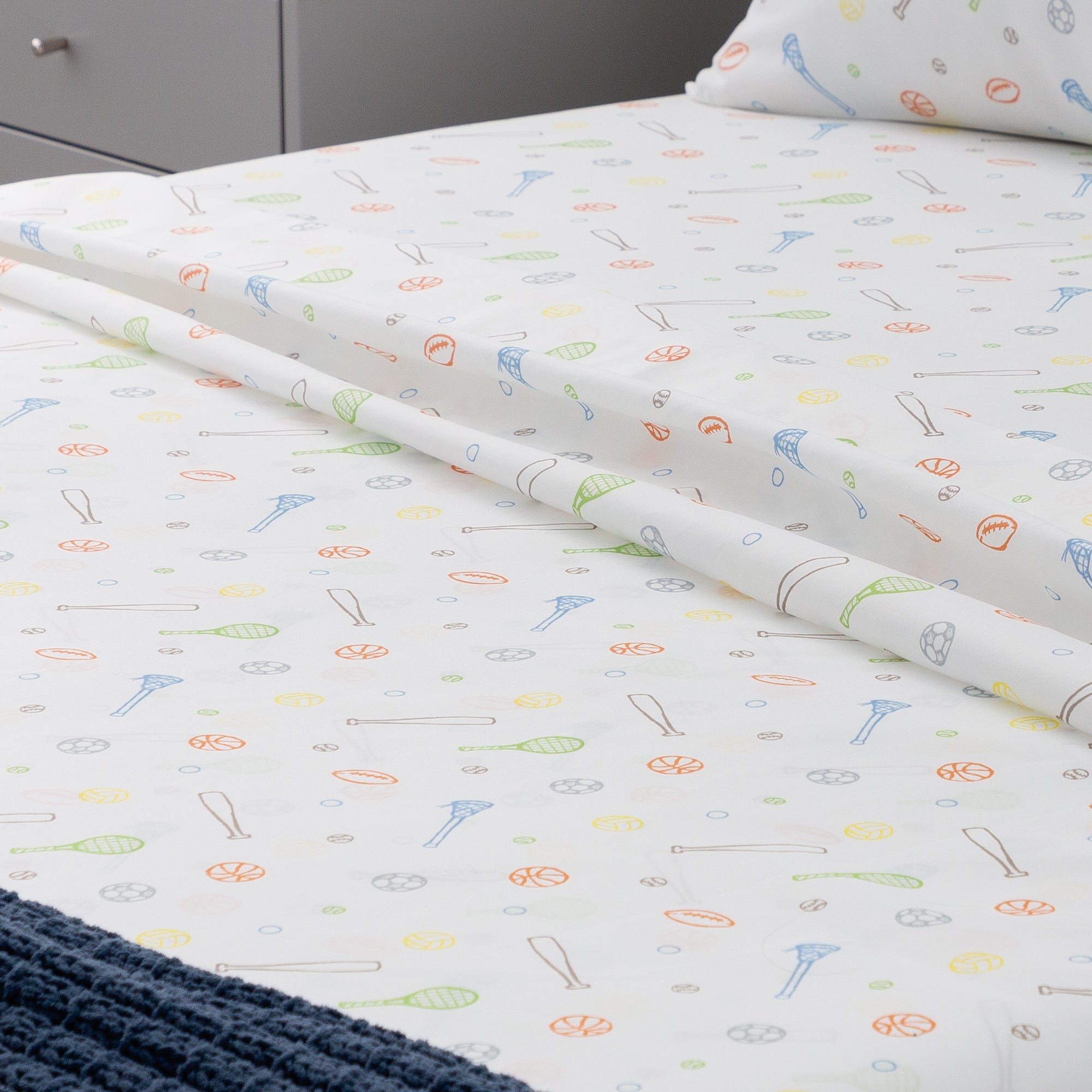 Linenspa Microfiber Sheet Set Full Sport Pattern