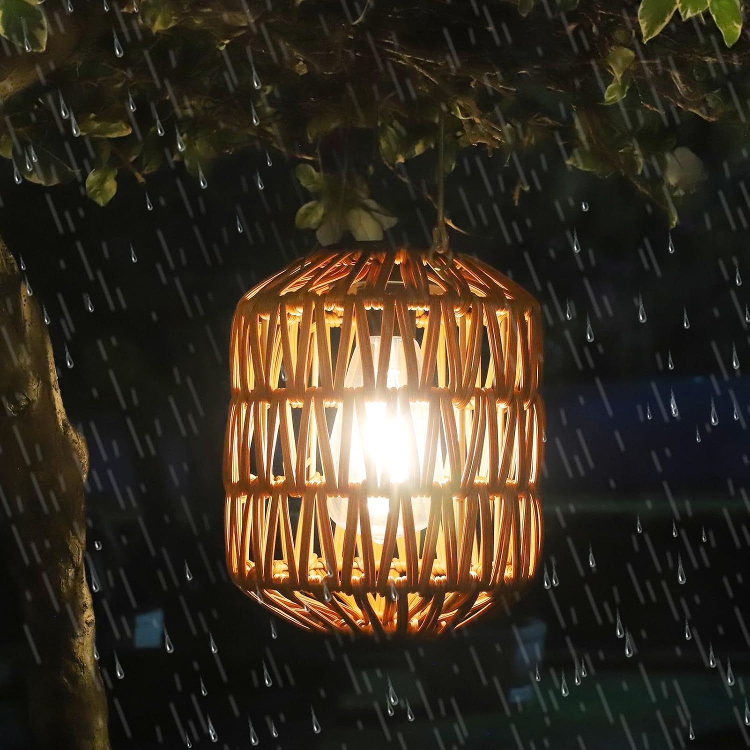 2 Pack Solar Lanterns Outdoor Waterproof