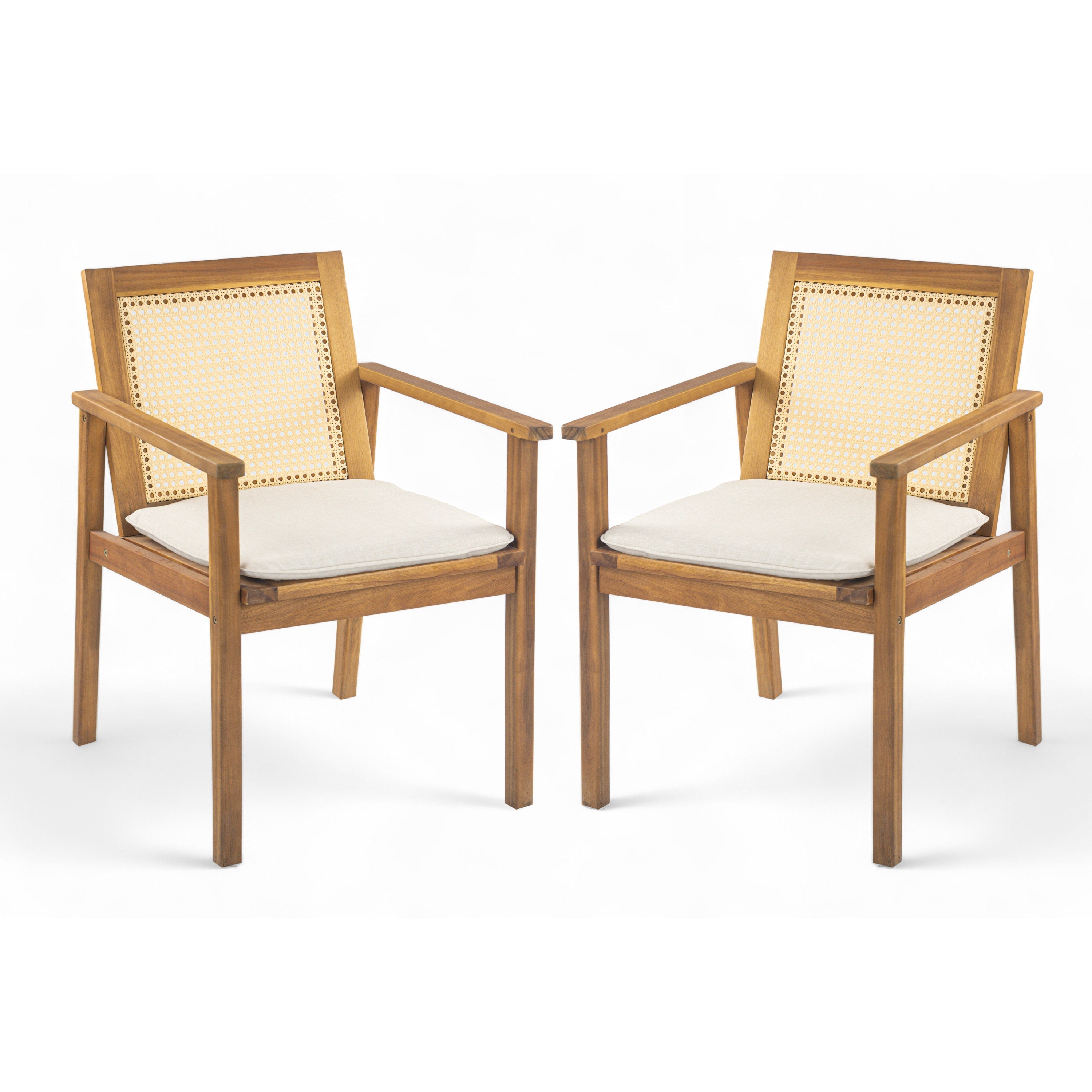 Preston Outdoor Dining Chair with Cushion Set