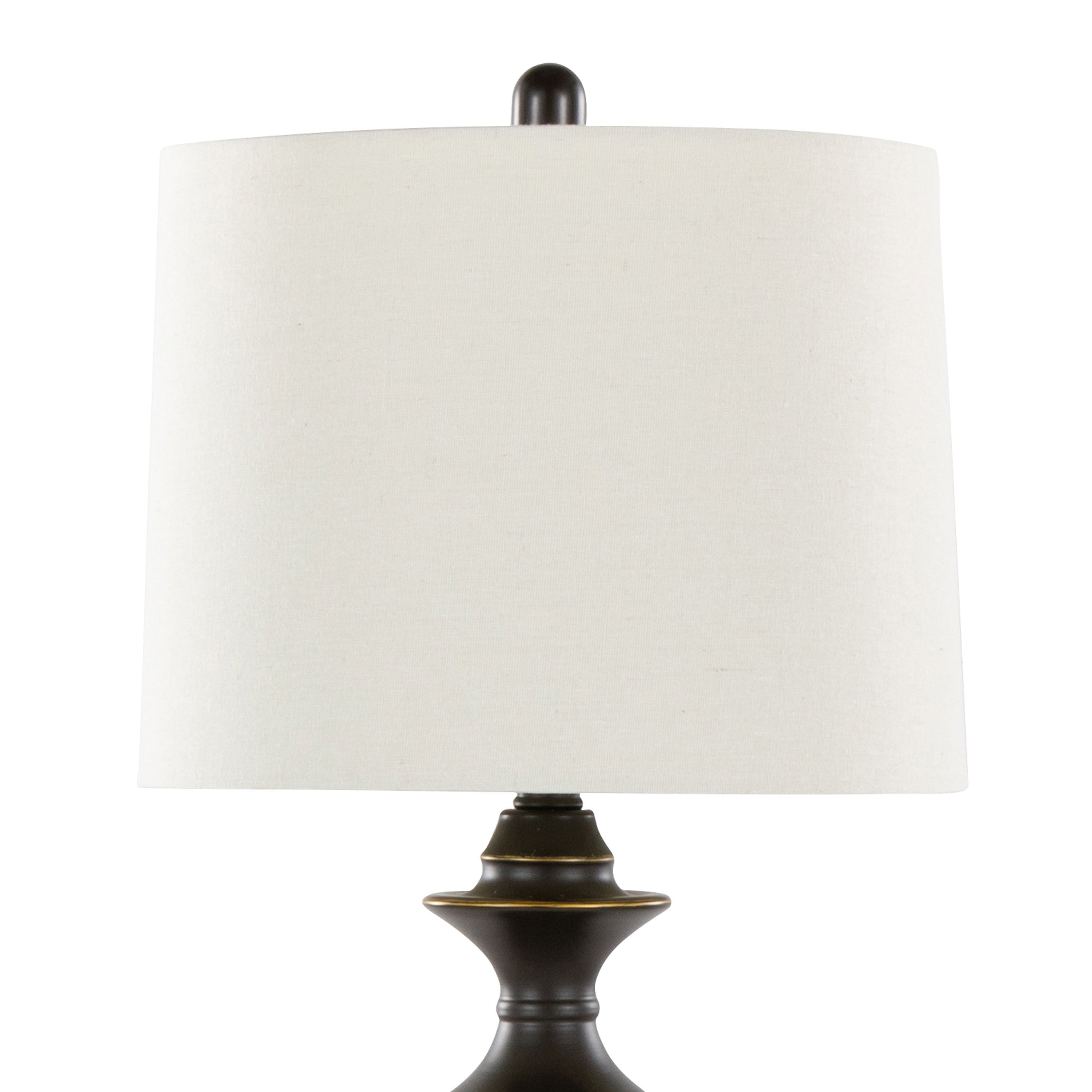 Montgomery 29" Contemporary Metal Table Lamp Set of 2 in Oil Rubbed Bronze
