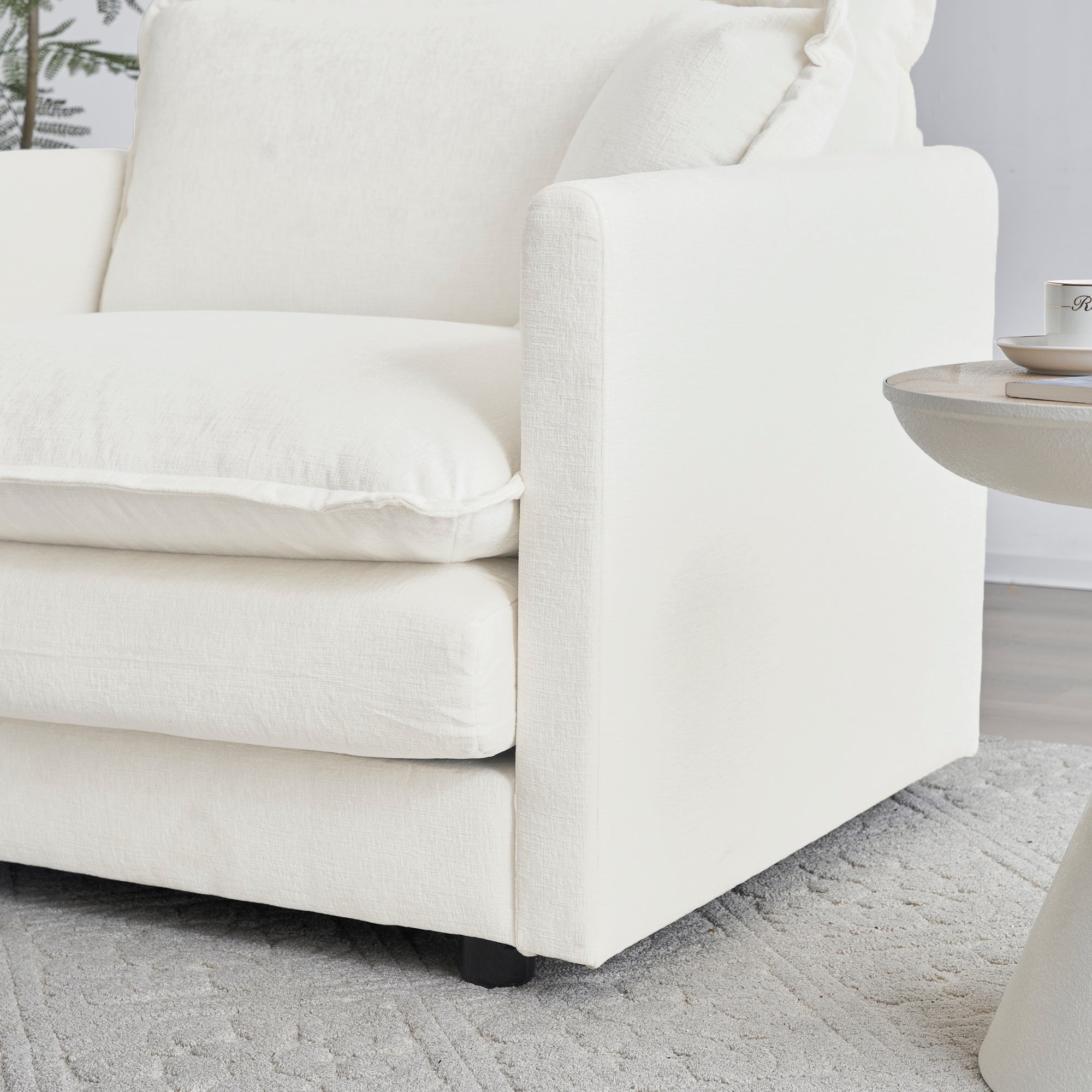 Modular Sectional Sofa for Living Room, U Shaped Couch 5 Seater Convertible with Ottoman