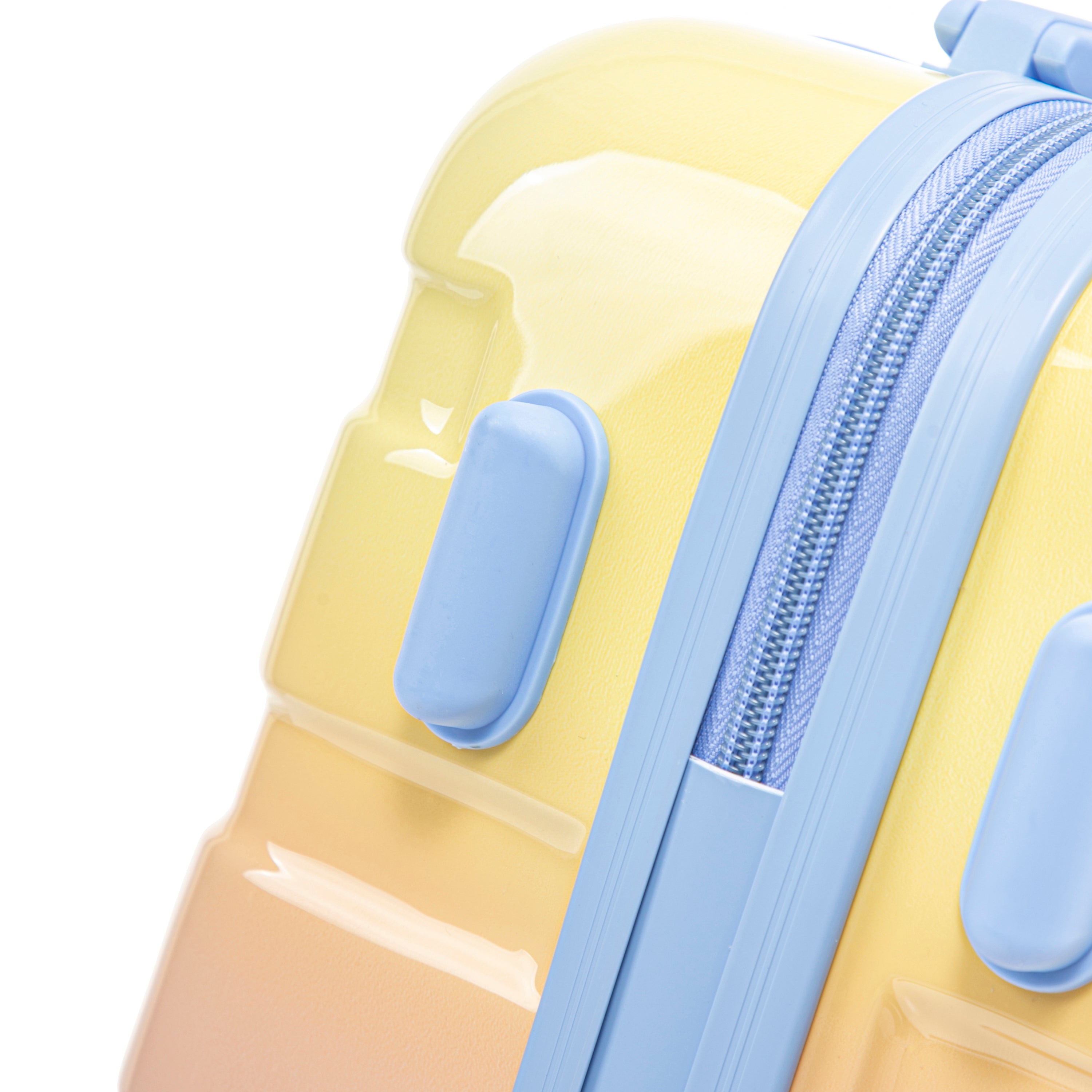 14'/20' 2-Piece PC Spinner Wheel Luggage Set in Gradient Blue Yellow