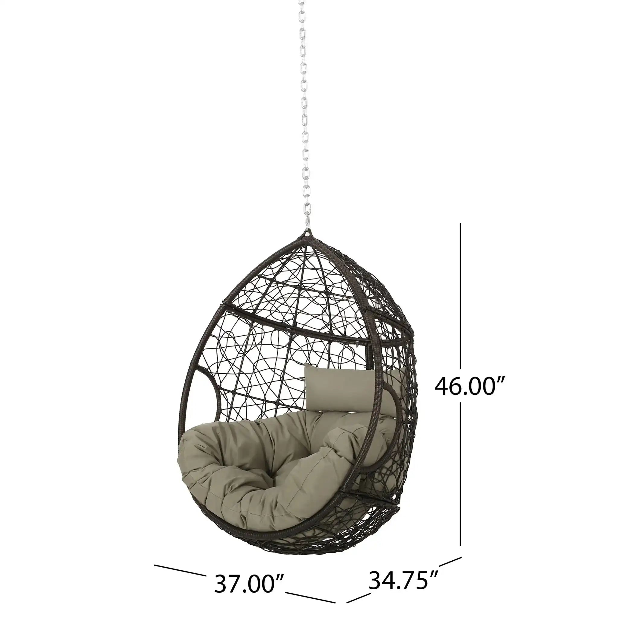 Teardrop Hanging Chair With 8Ft Chain