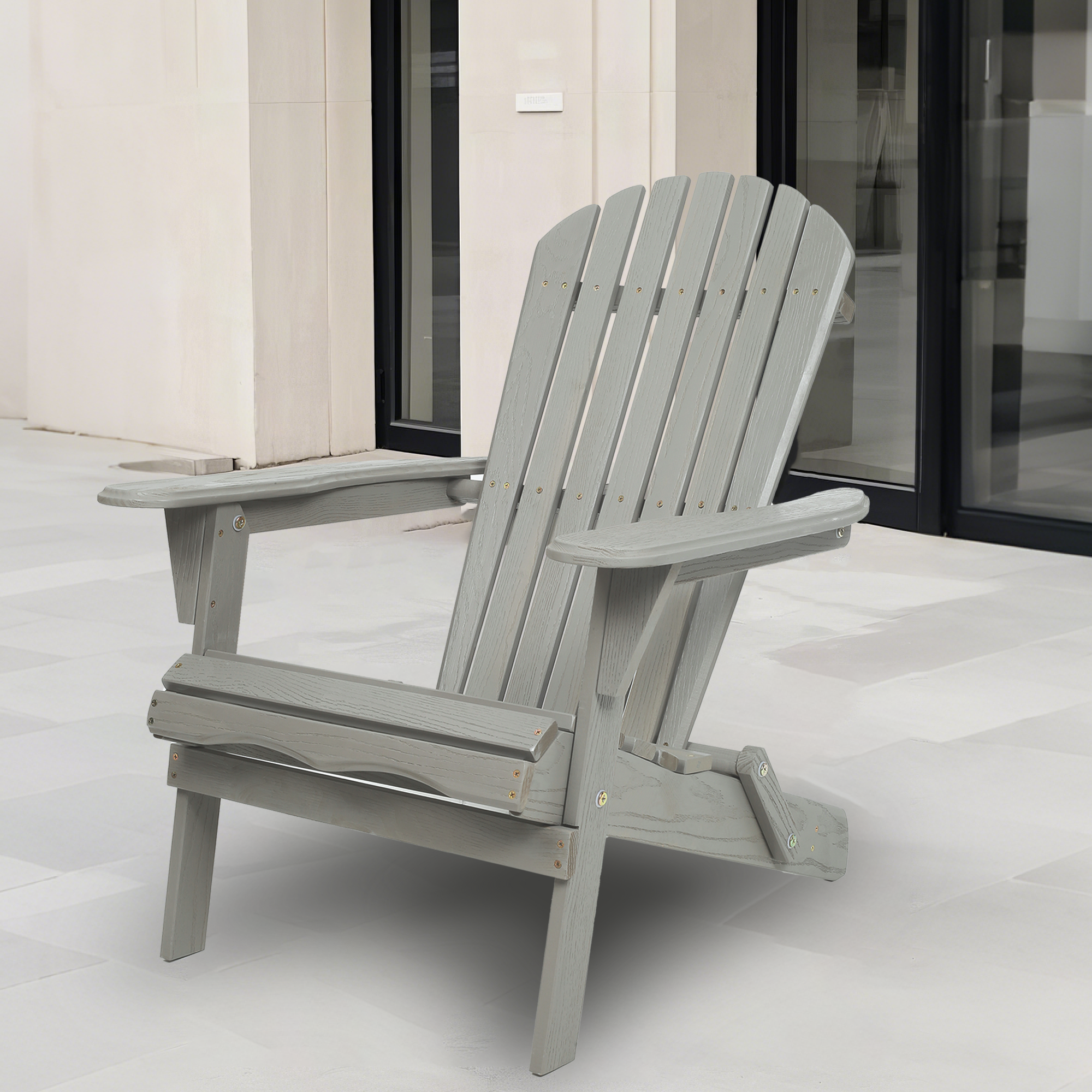 Classic Embossed Grain Adirondack Chair Set of 2