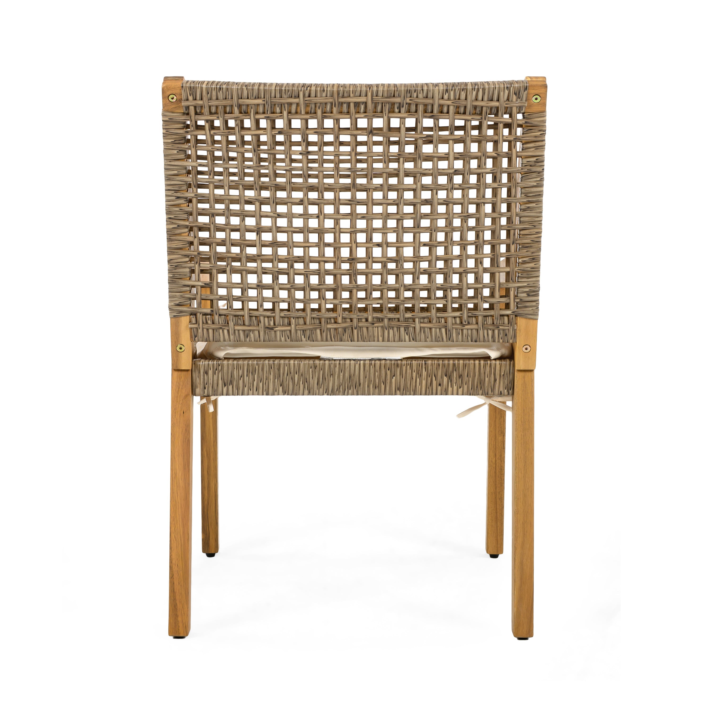 Outdoor Dining Set – Acacia Wood Stamford Table & Wicker Chairs