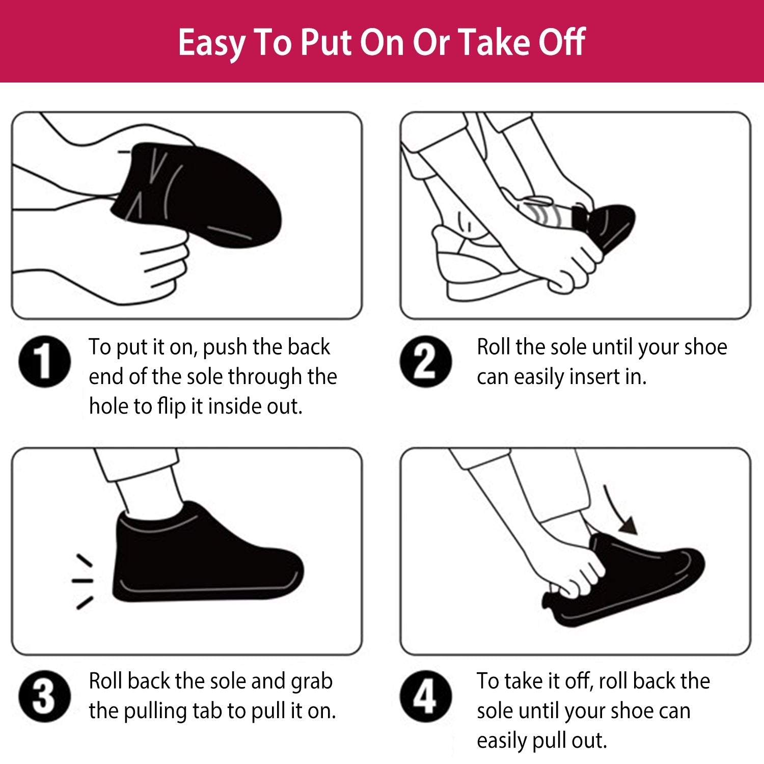 Waterproof Shoe Covers Reusable