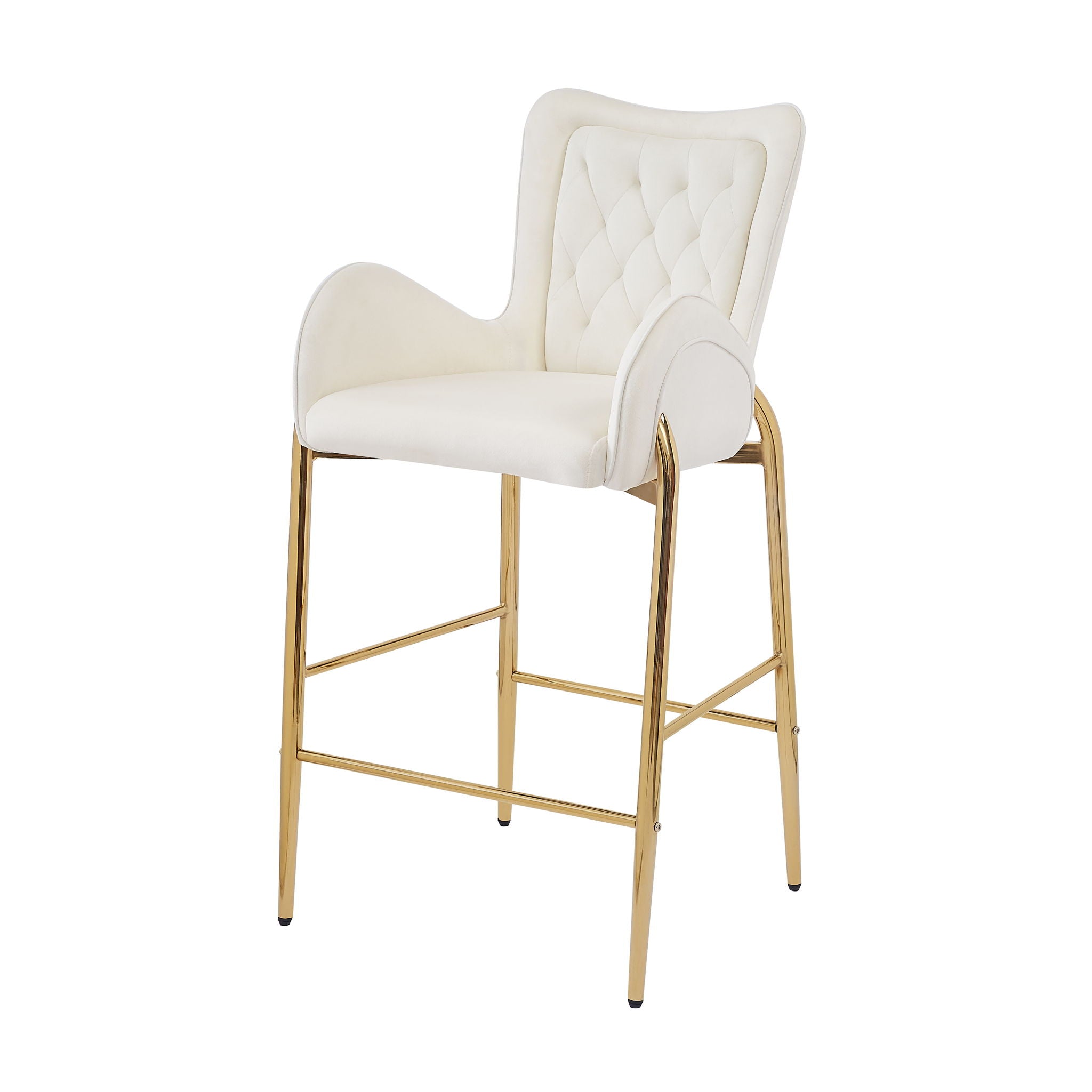 Fabric Counter Height Bar Stools (Set of 2)