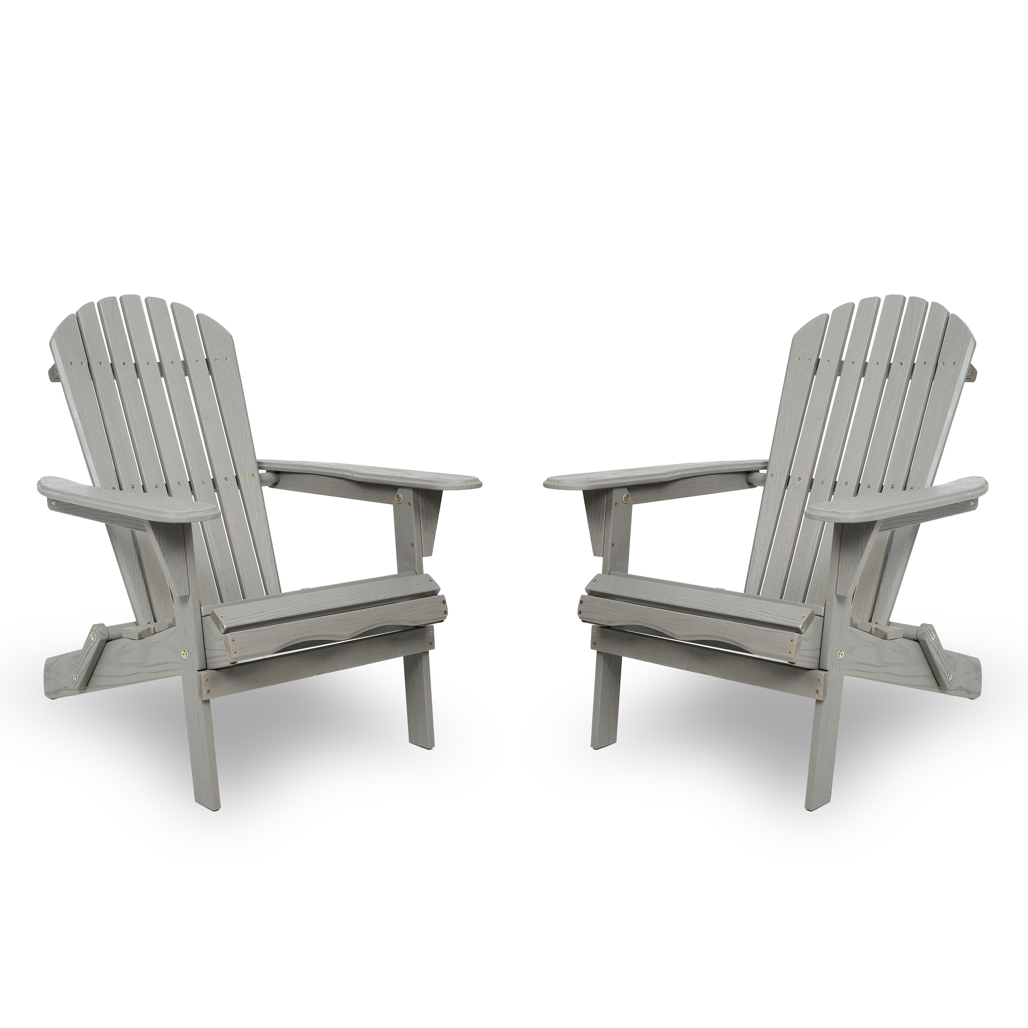 Classic Embossed Grain Adirondack Chair Set of 2