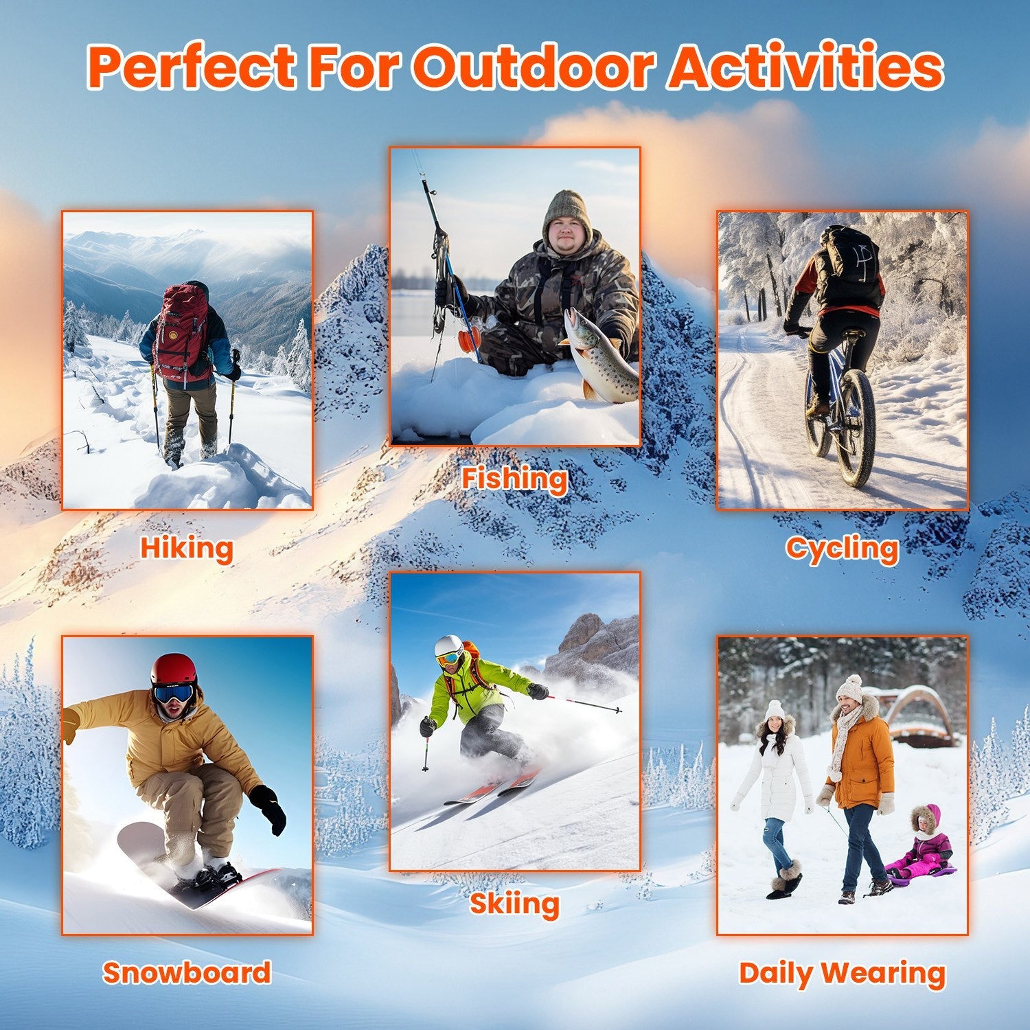 Winter Heated Pants for Men Women