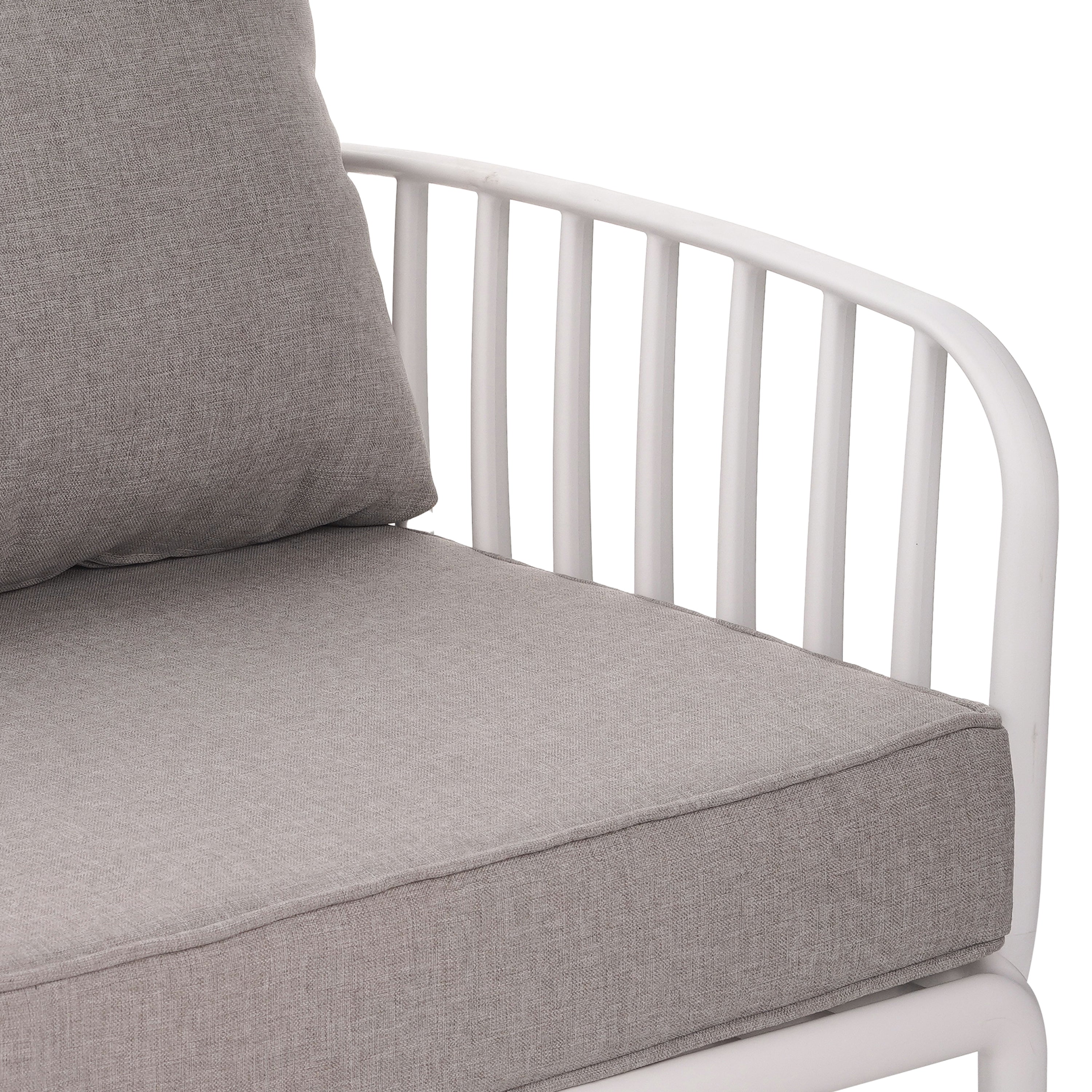 The Sleek All-Weather Resin Outdoor Loveseat and Coffee Table Set
