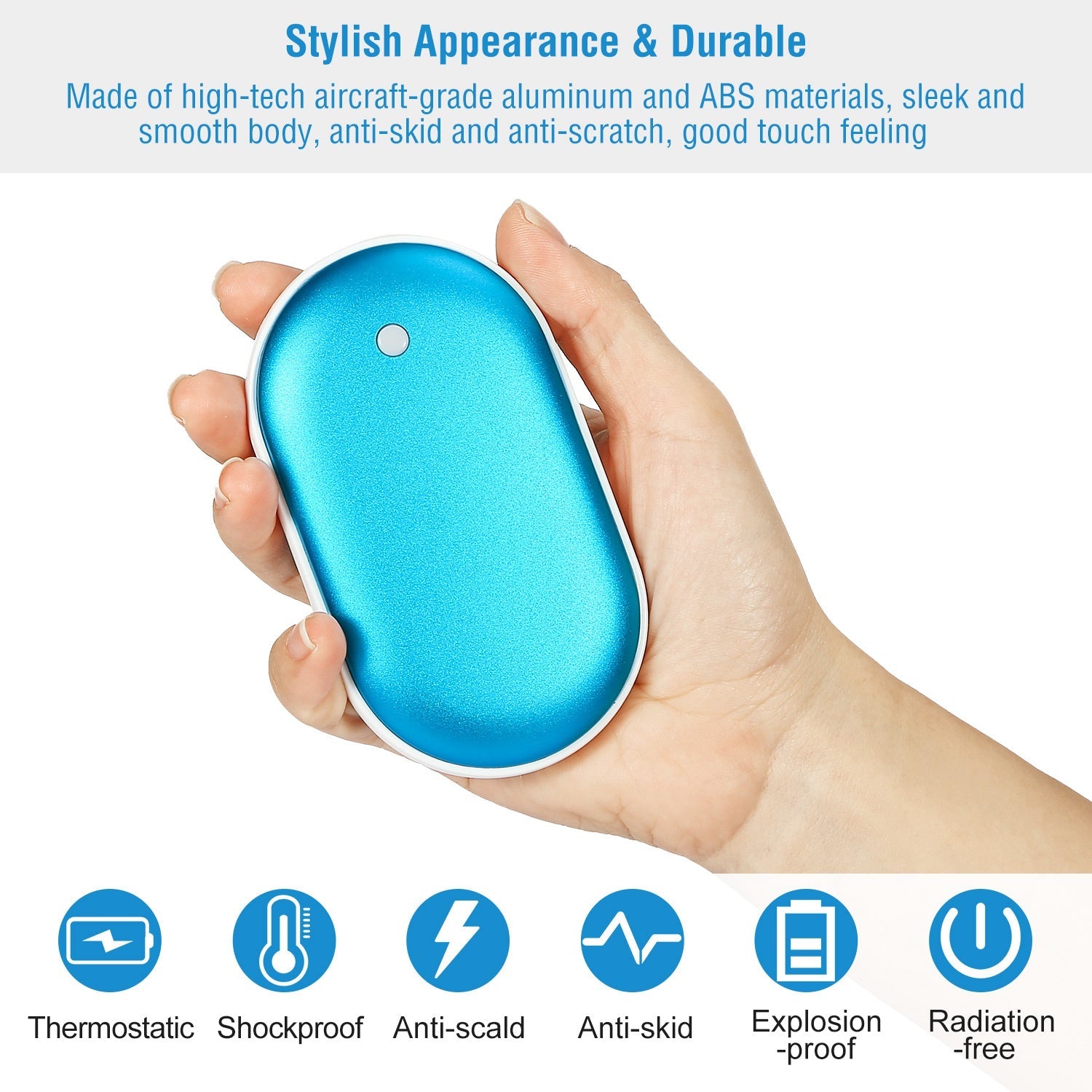 Portable Hand Warmer & 5000mAh Power Bank