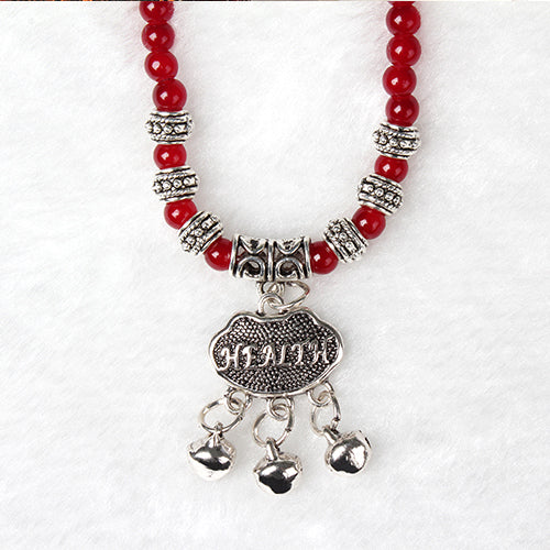 Red Agate Beaded Bracelet