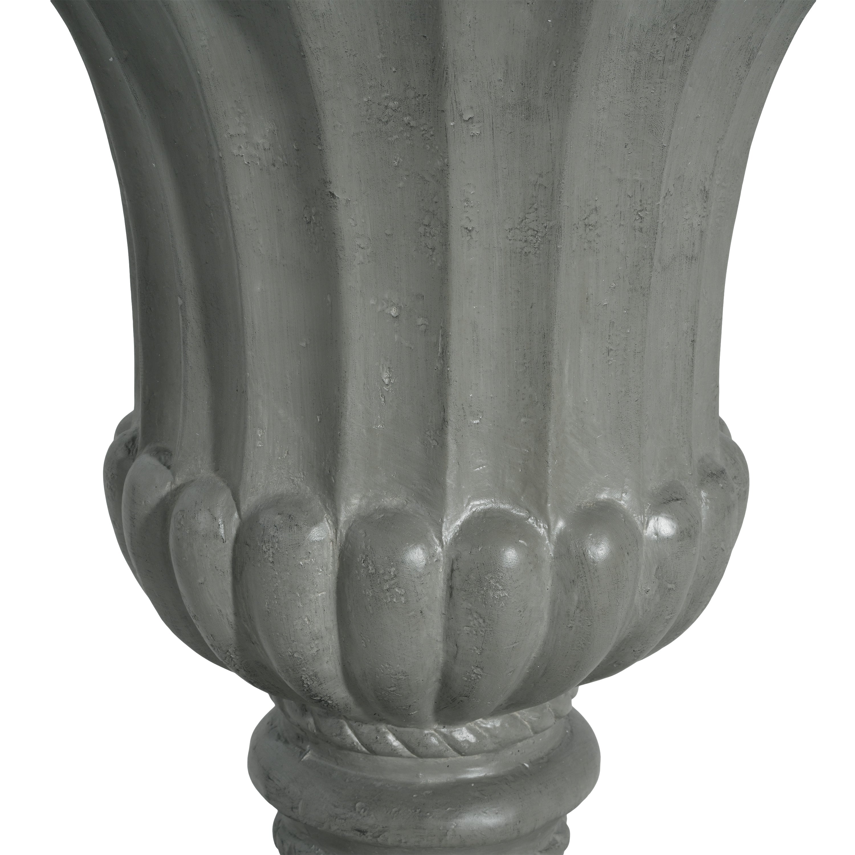 Outdoor Garden Urn Planter, Gray