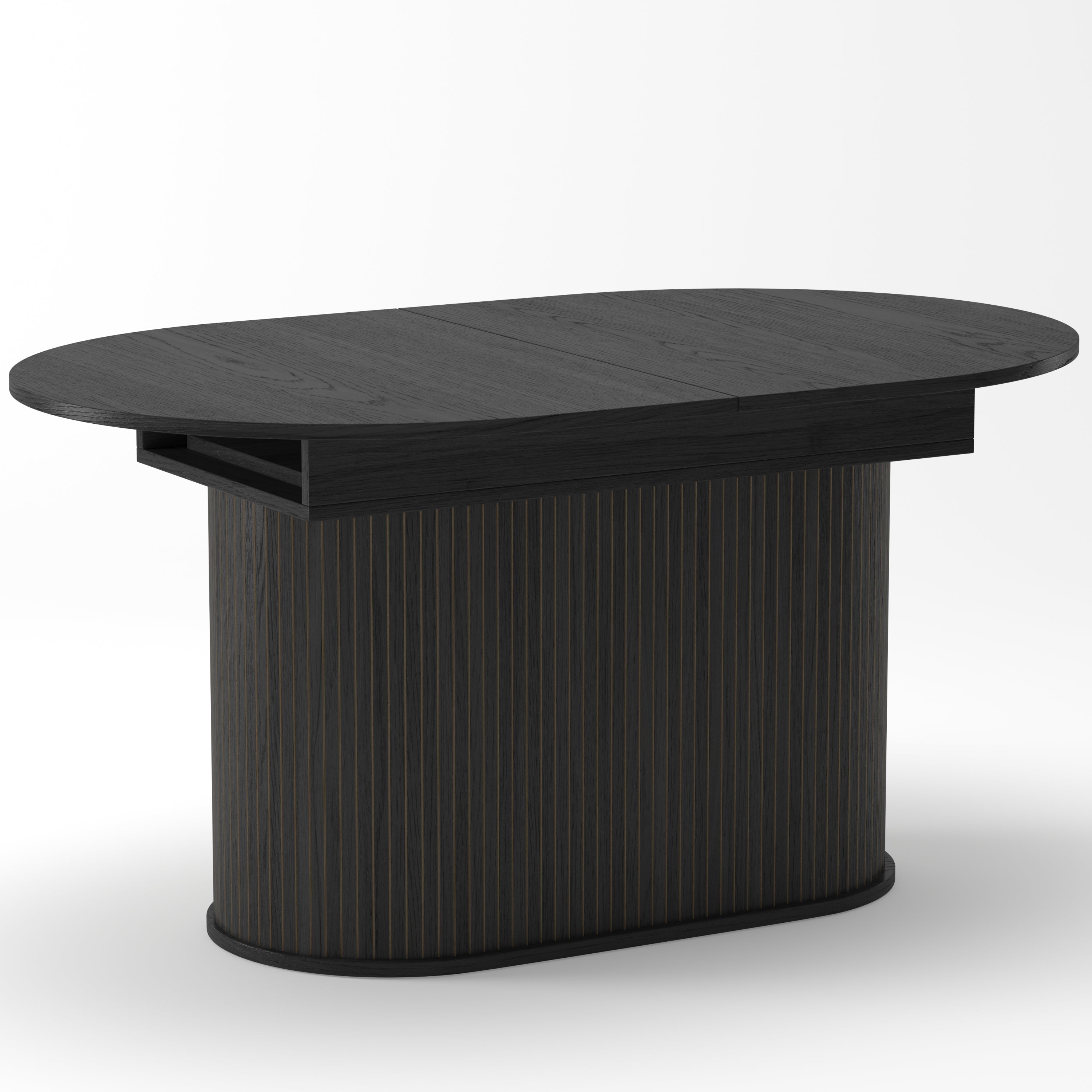 55.11'-70.86' Extendable Dining Table with Striped Legs