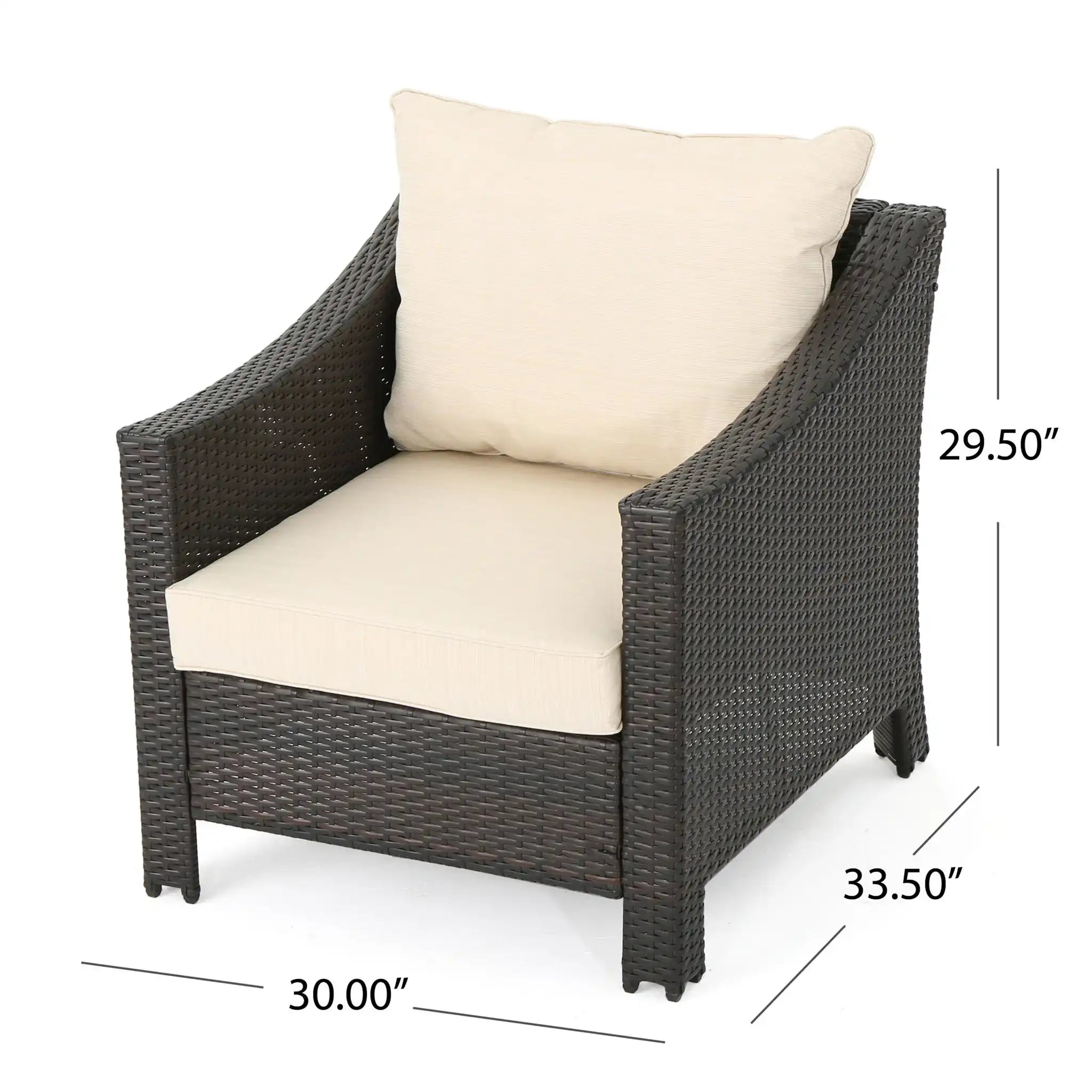 Antibes Armchair With Water Resistant Cushions Set of 2