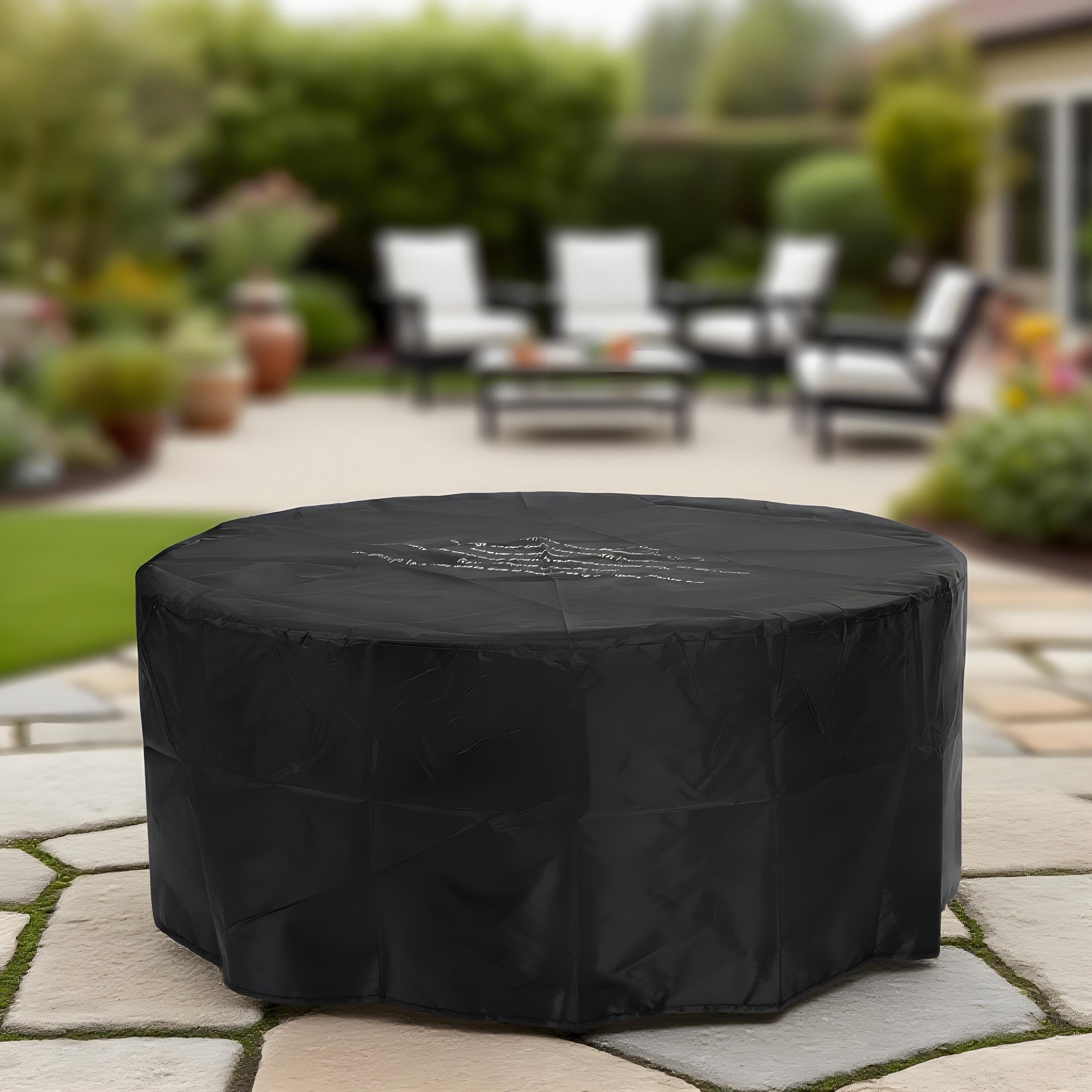 34-Inch Round Propane Fire Pit Table