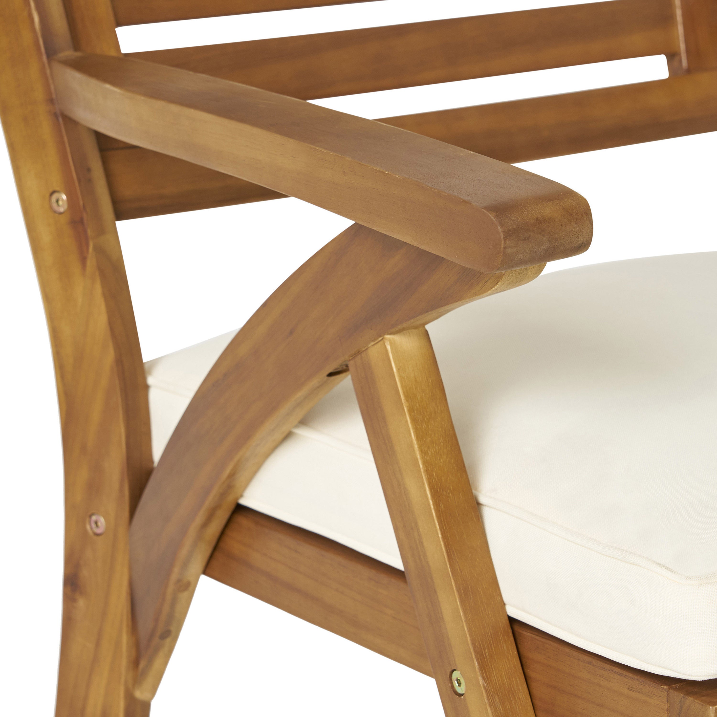 Hermosa 5-Piece Acacia Wood Outdoor Dining Set