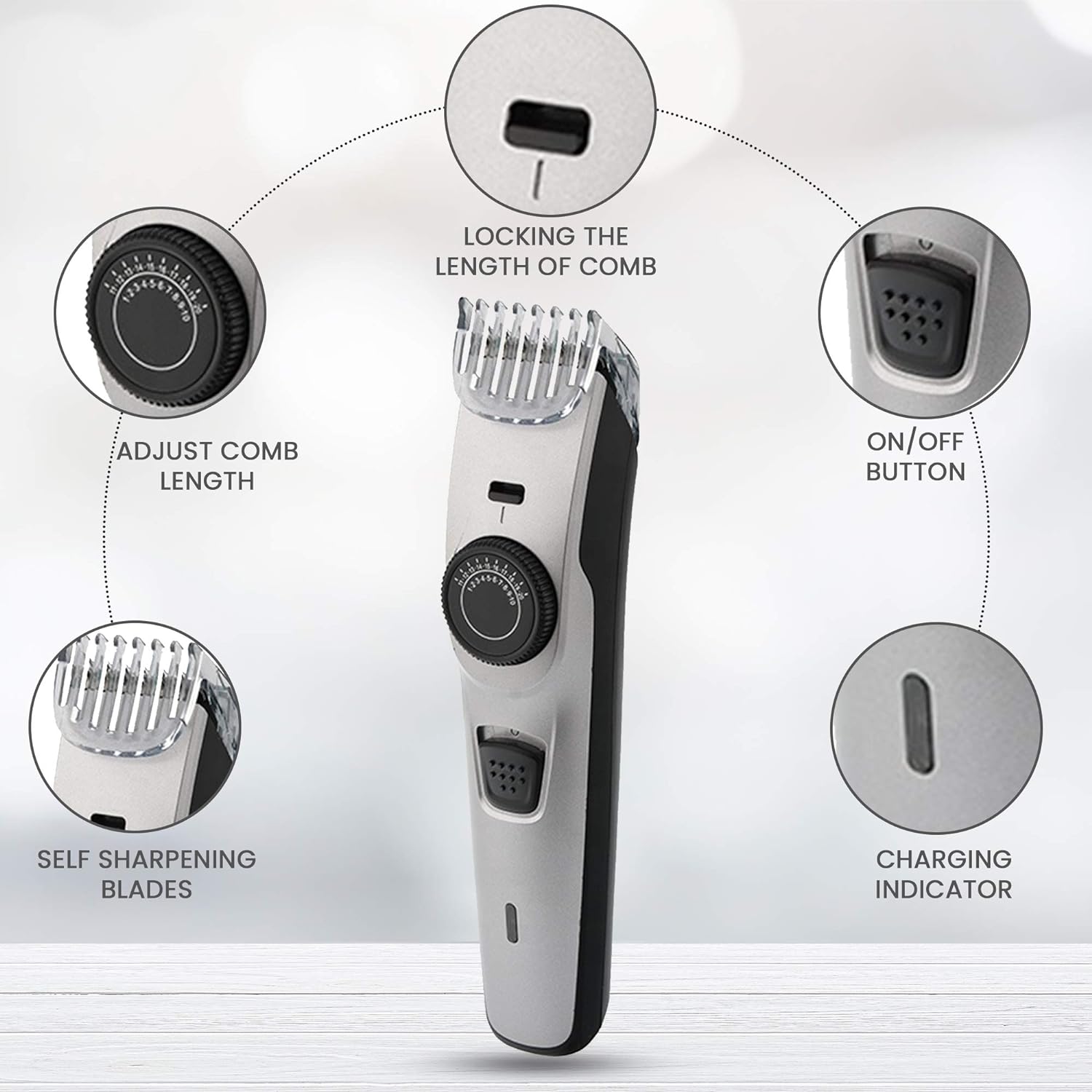 Cordless Electric Beard Grooming Kit
