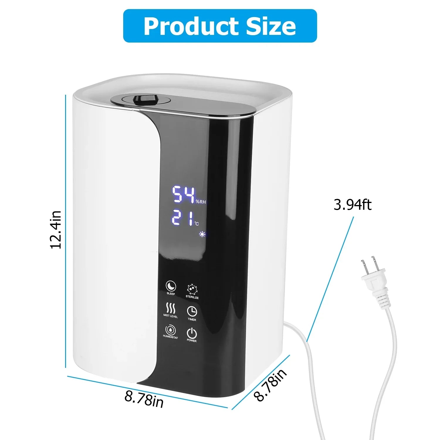 5L Mist Humidifier With Essential Oils Diffuser