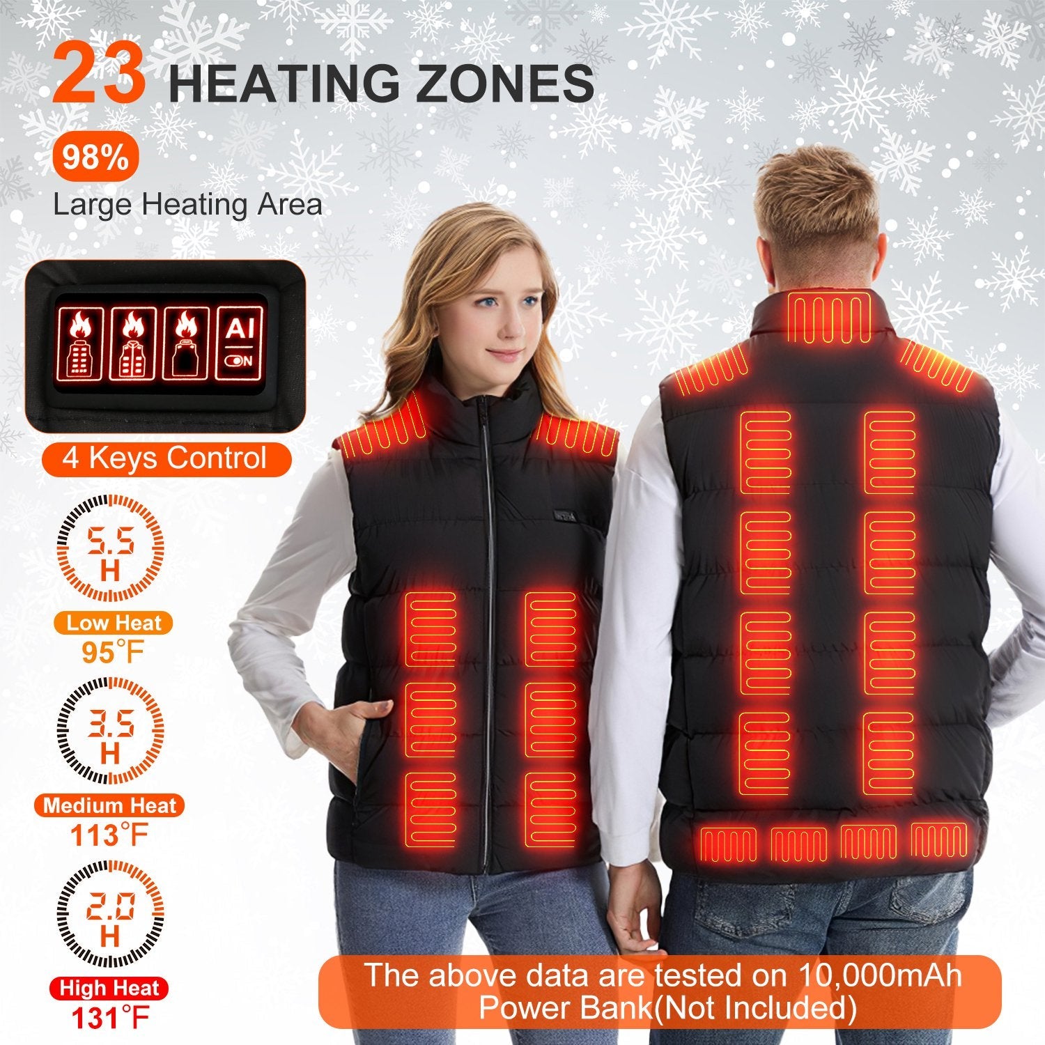 Heated Vest Men Women Heated Jacket