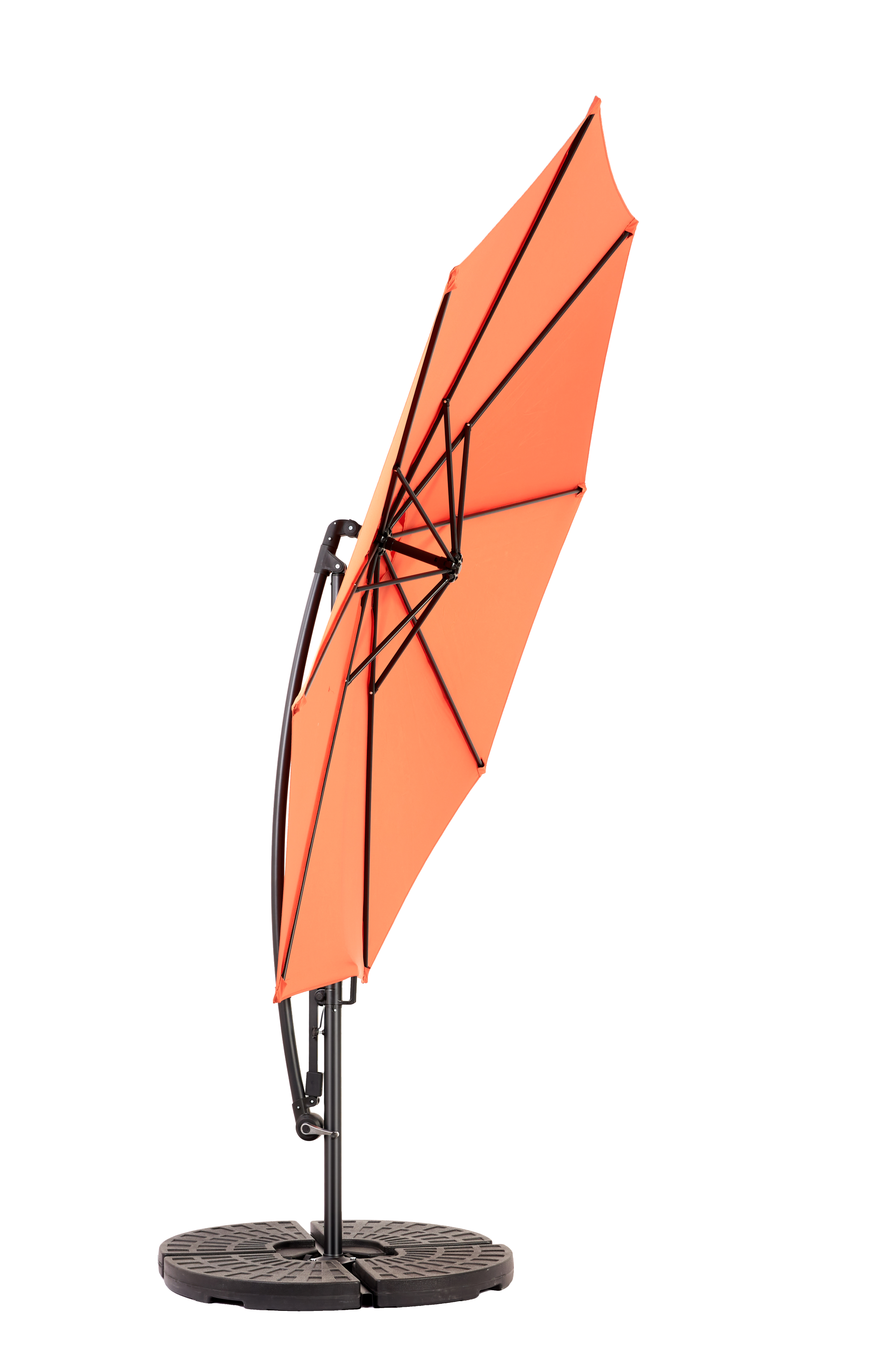 10ft Offset Hanging Market Patio Umbrella with Easy Tilt Adjustment
