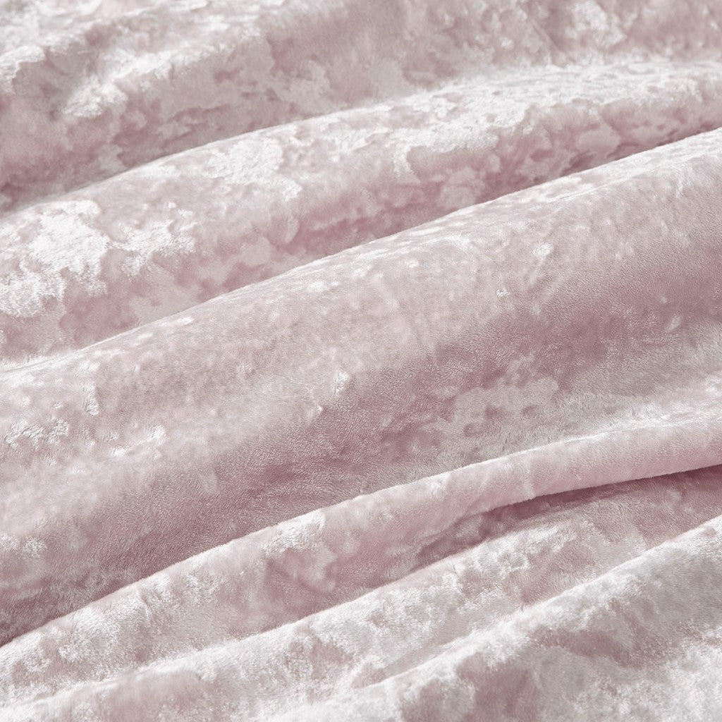 King/Cal King Crushed Velvet Sherpa Reversible Comforter Set