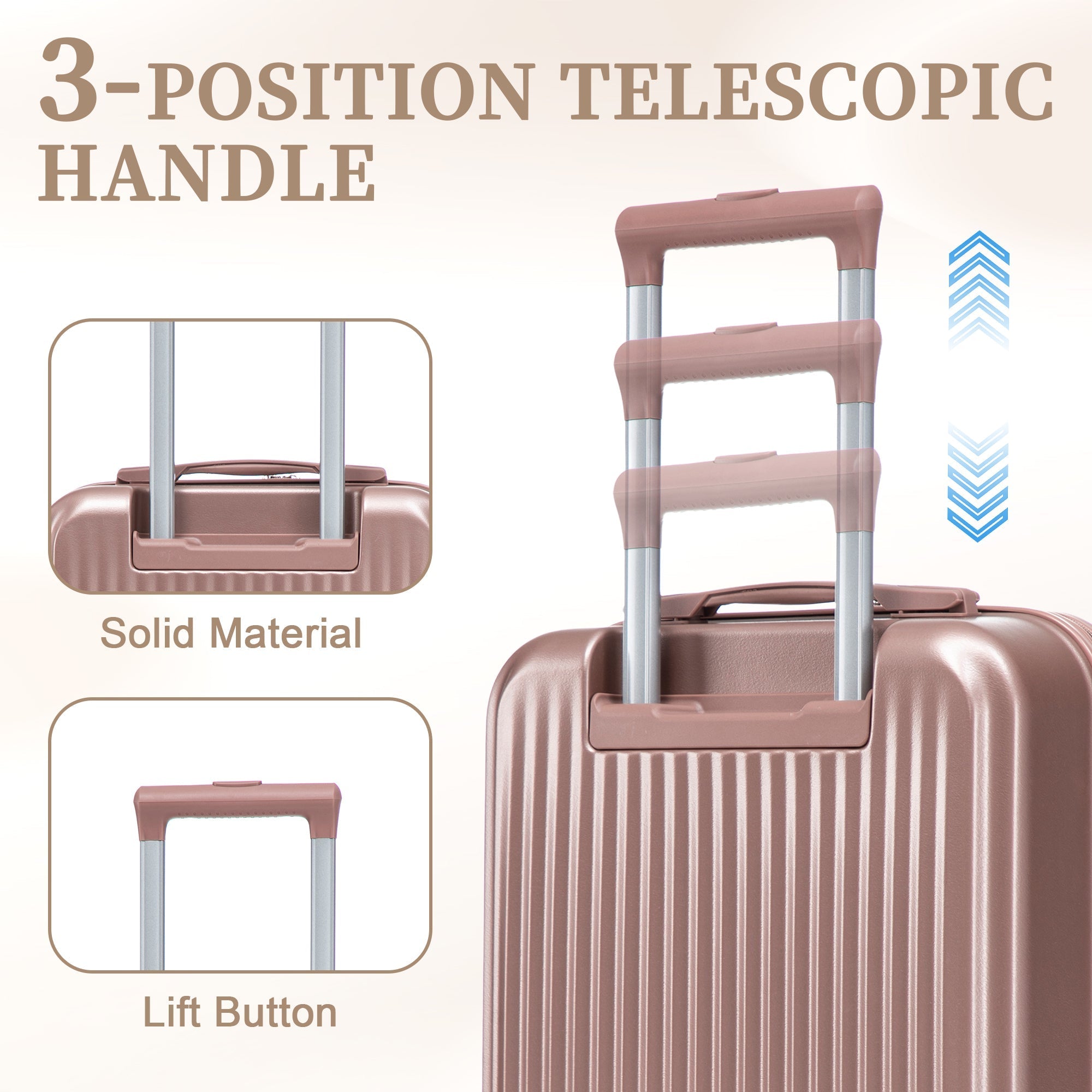 14'/20' 2-Piece ABS Spinner Wheel Luggage Set