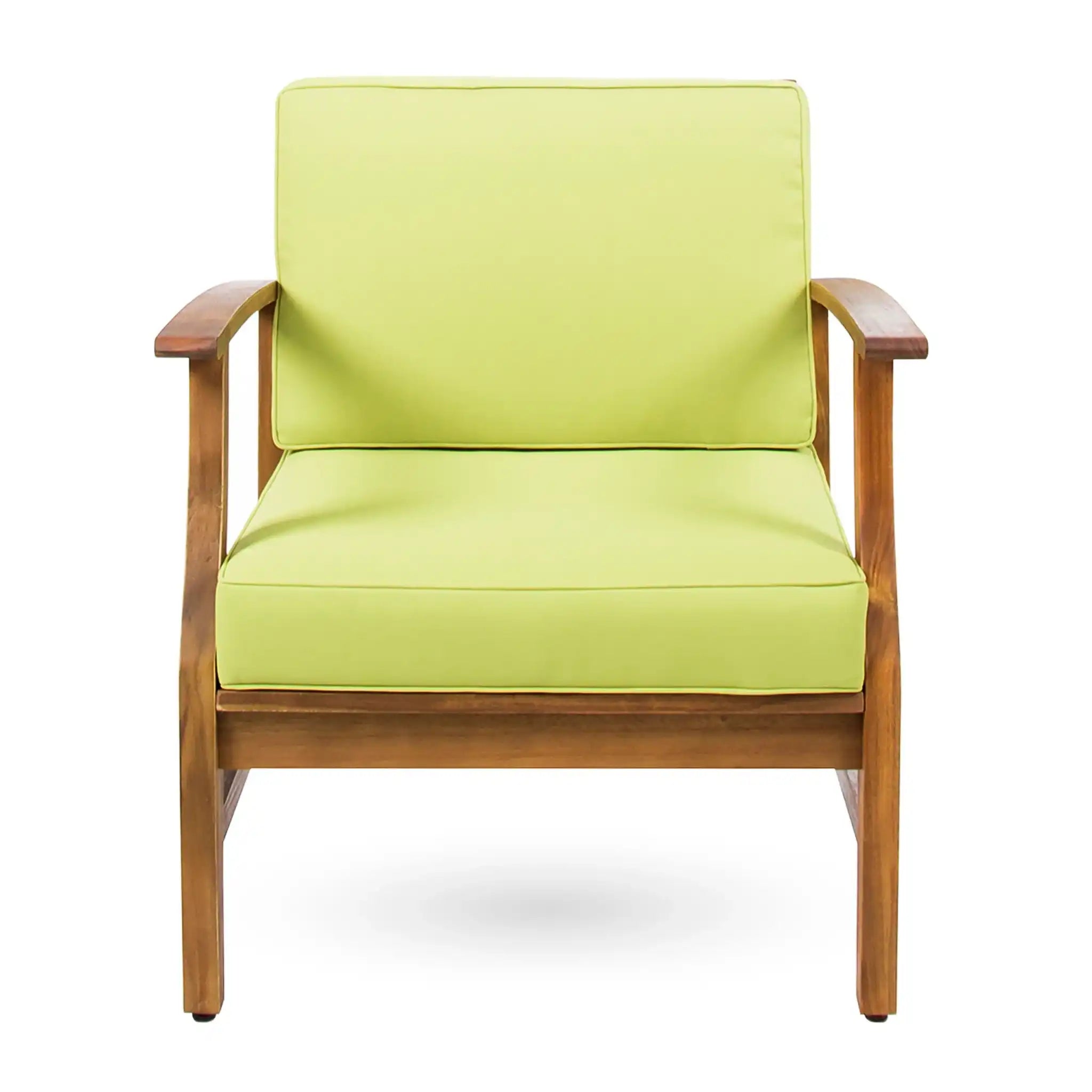 Perla Contemporary Club Chair with Water-Resistant Cushion