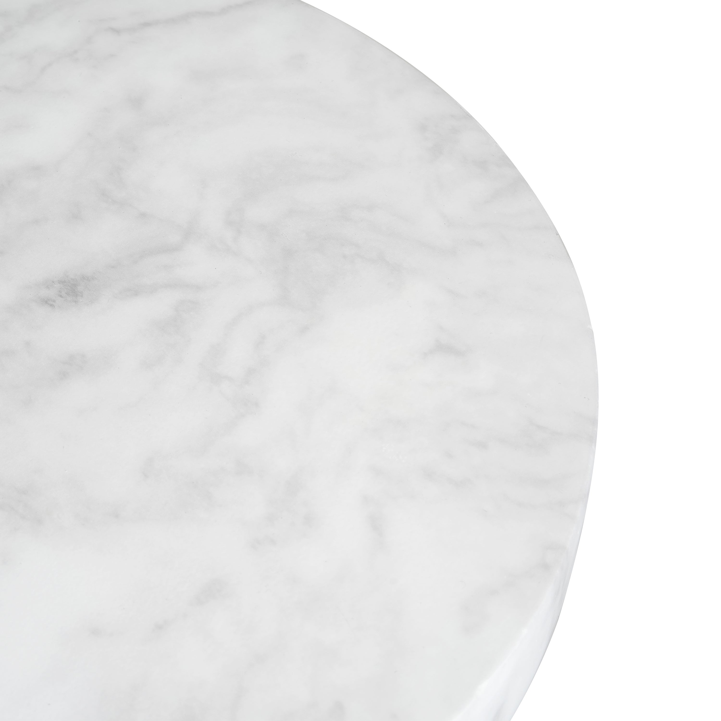 Outdoor Ponti Travertine Side Table, White