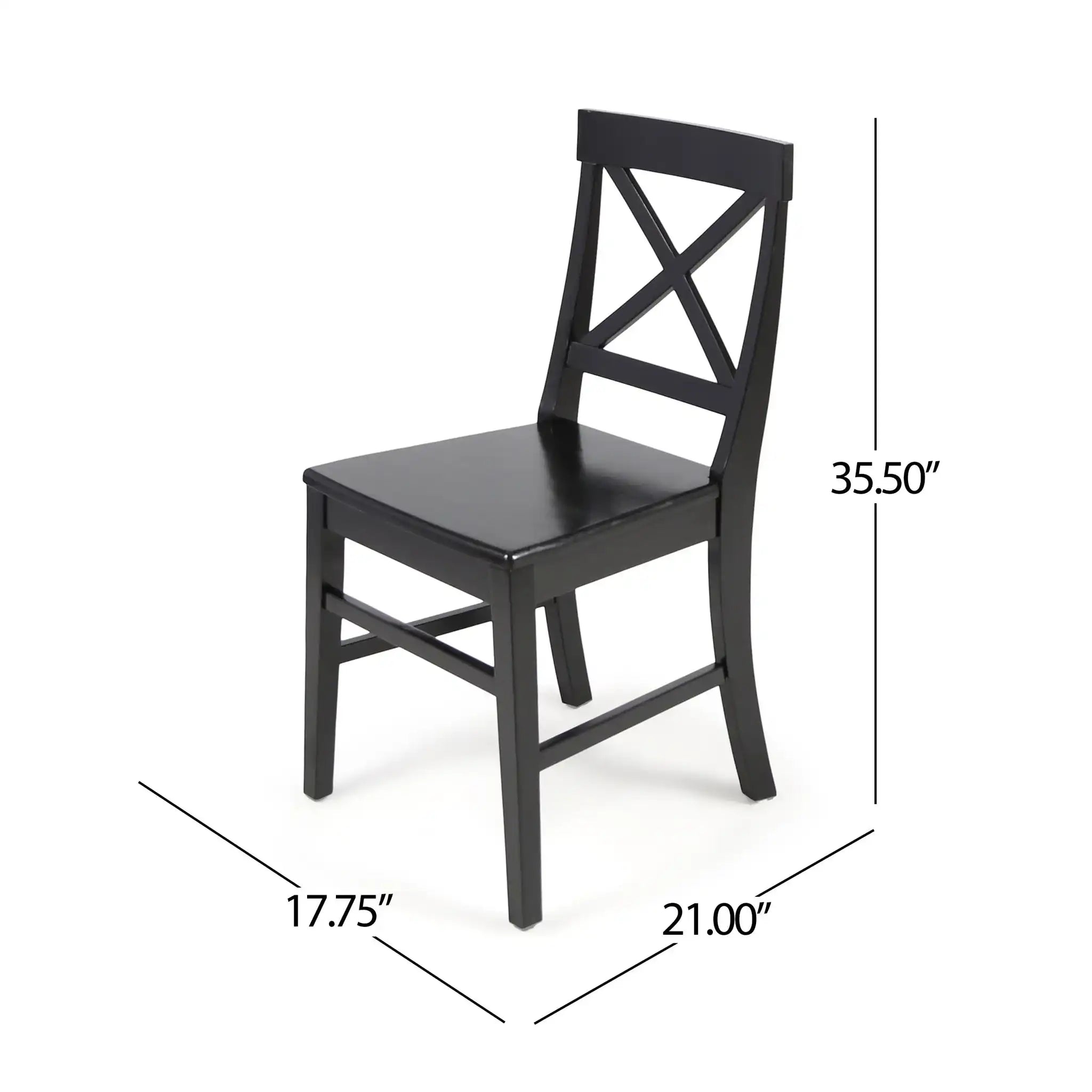 Plethora Dining Chair With X-Shaped Back (Set of 2)