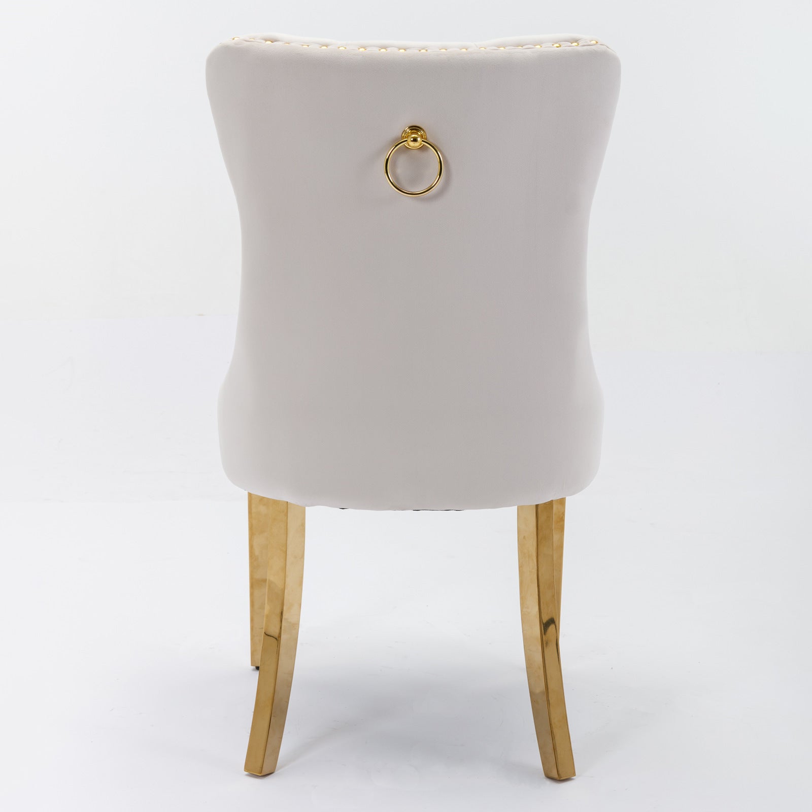 Nikki Collection Modern Tufted Velvet Upholstered Dining Chairs - Set of 2