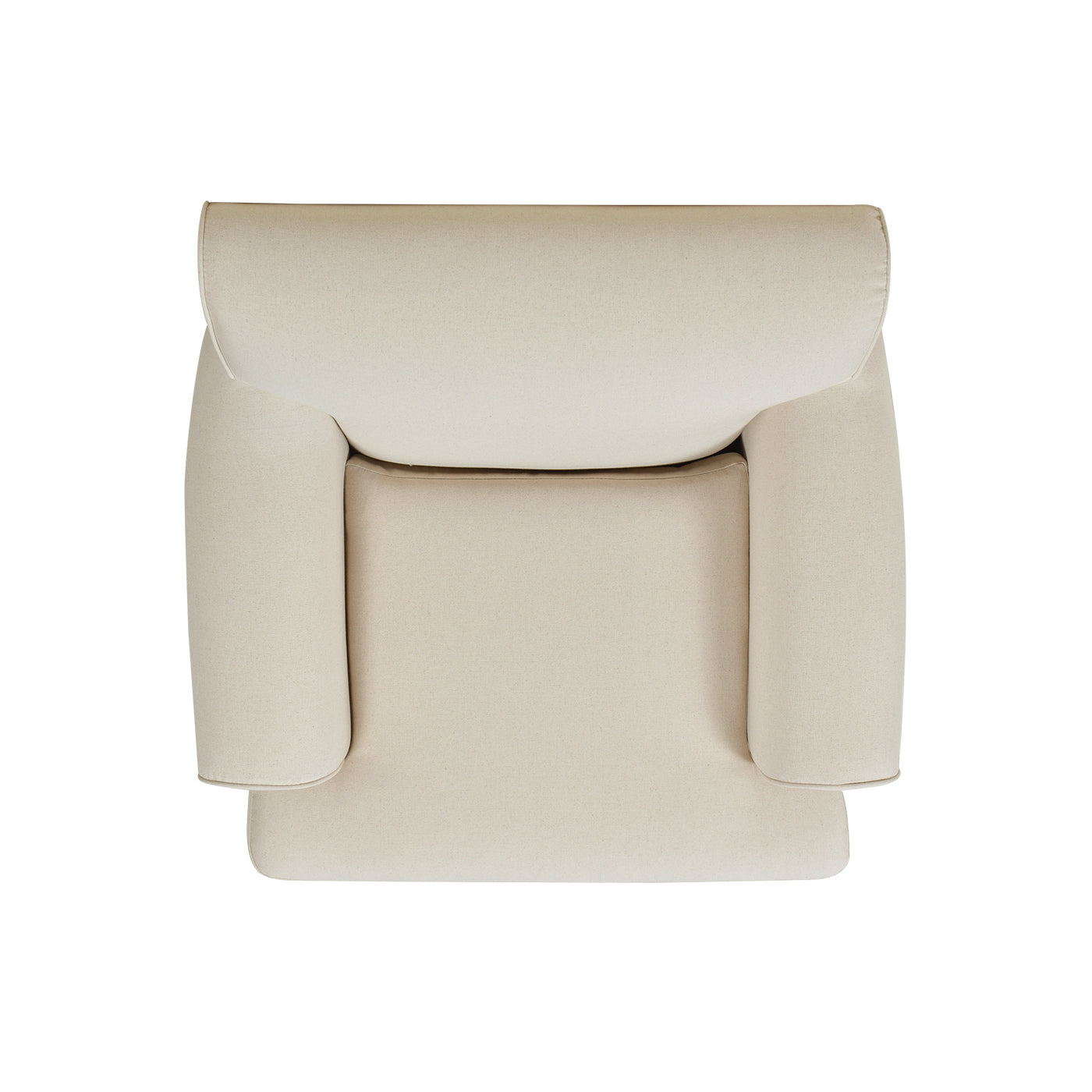 Alana 38' Lawson Accent Arm Chair Metal Casters, Light Beige Linen