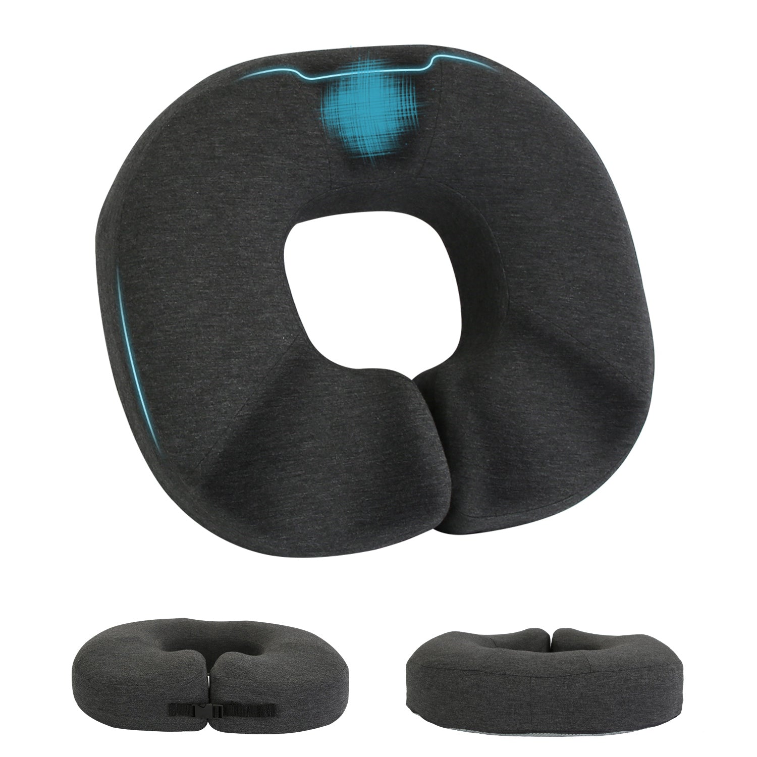 Donut Pillow Seat Cushion Memory Foam Donut Chair Cushions Ergonomic Seat Cushion Pad for Coccyx Prostate Sciatica Pelvic Floor Pressure Sores Office