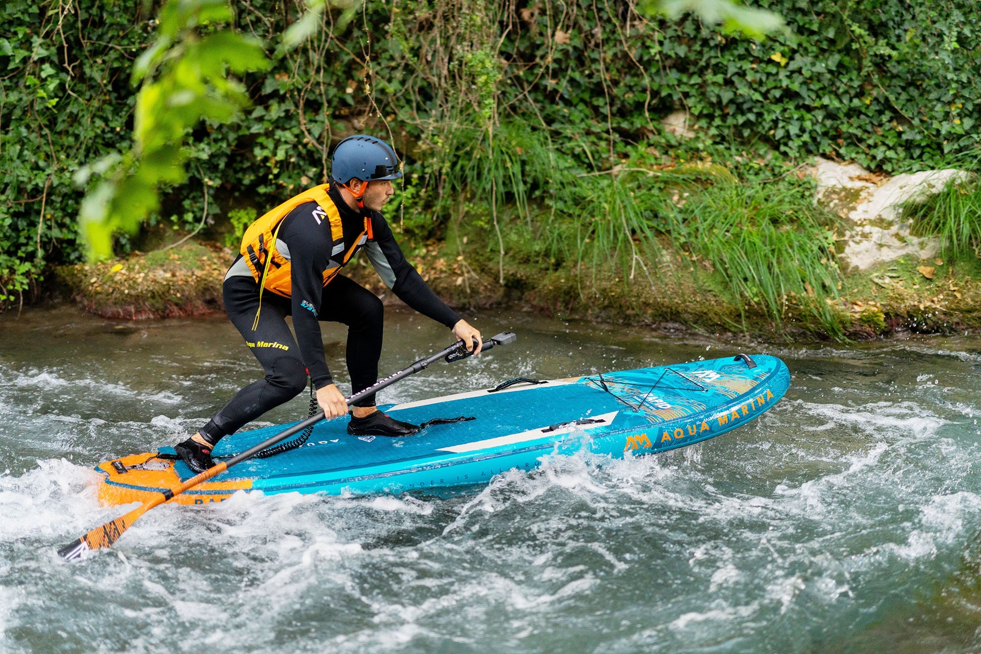 Aqua Marina RAPID 9'6" Inflatable Paddle Board River SUP